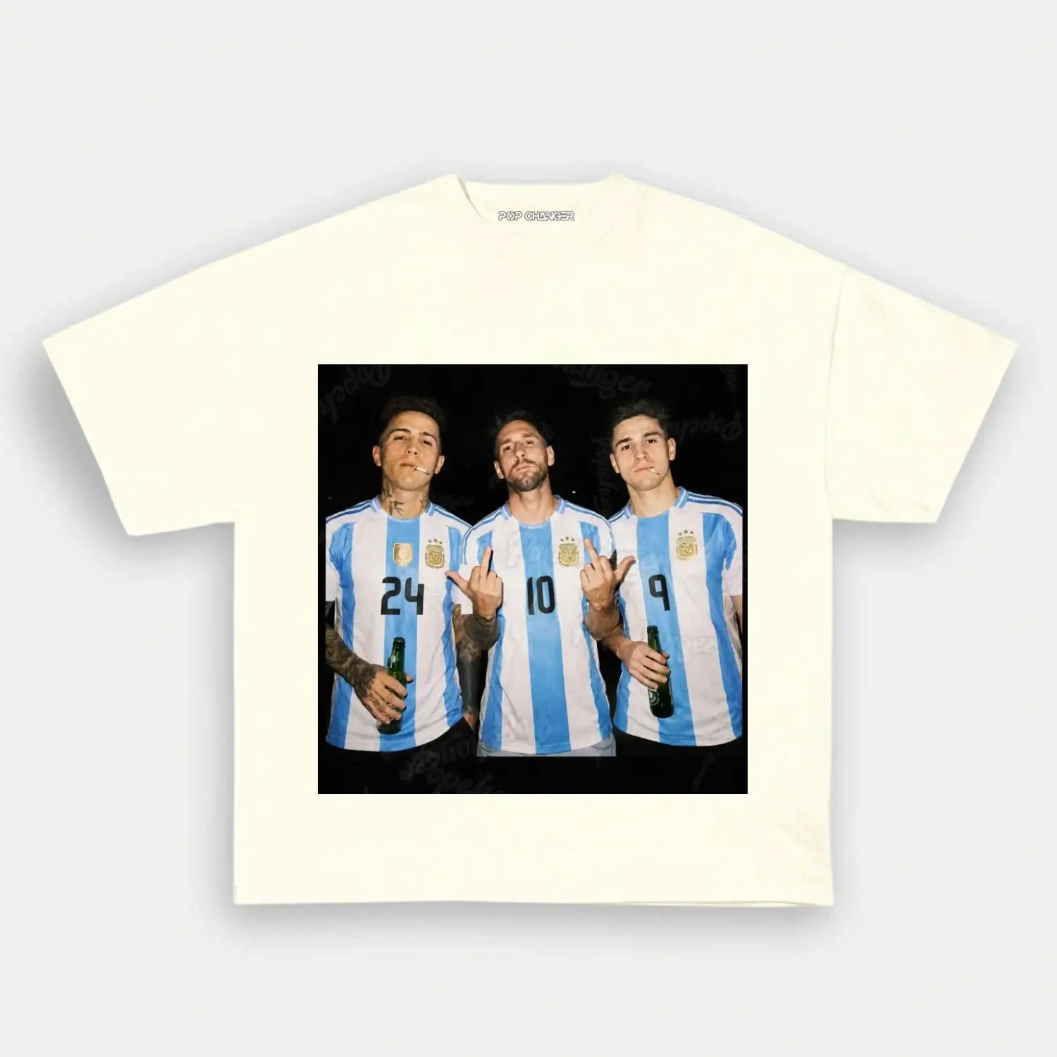 Enzo Fernández & Lionel Messi & Julián Álvarez Argentina Tee - POPCHANGER