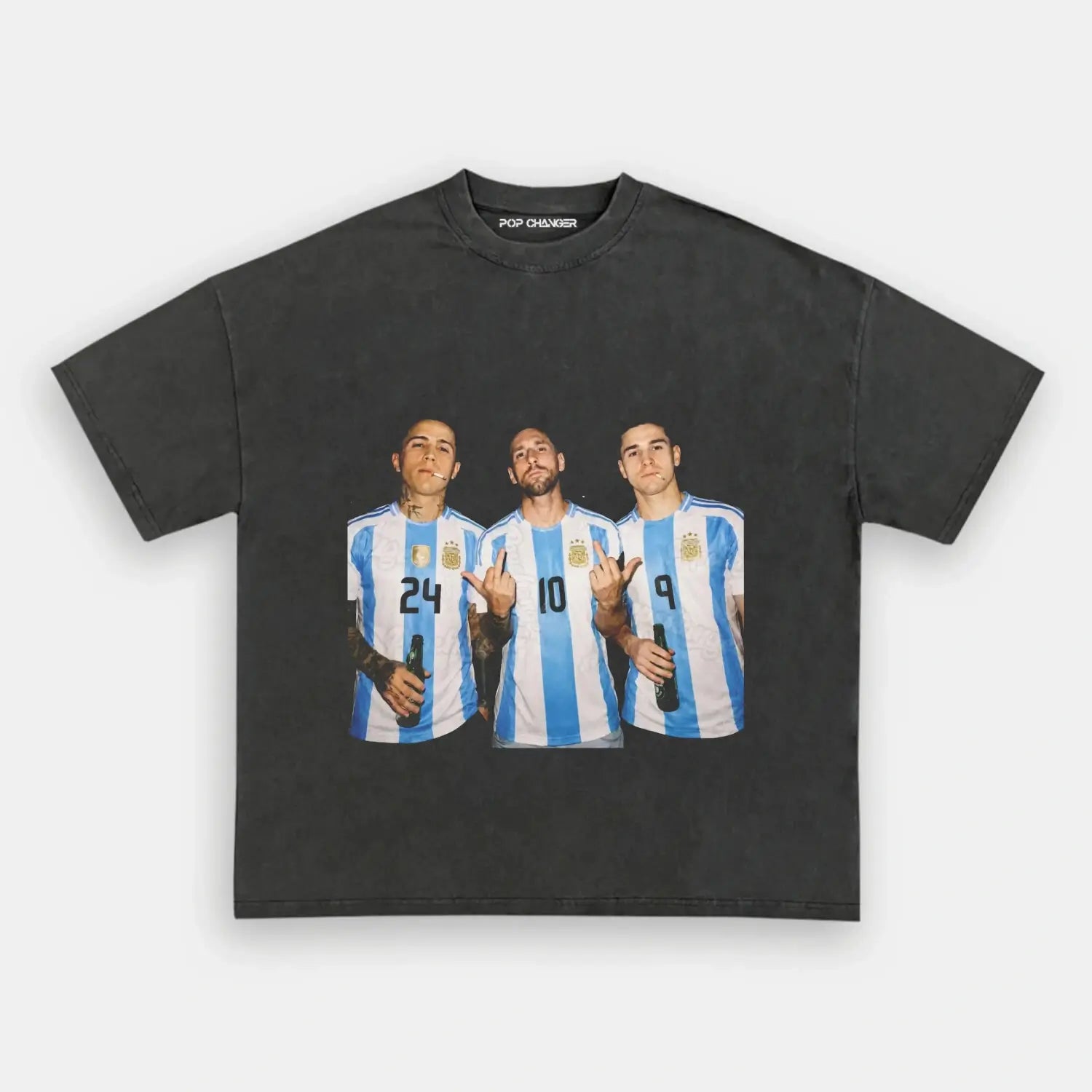 Enzo Fernández & Lionel Messi & Julián Álvarez Argentina Tee - POPCHANGER