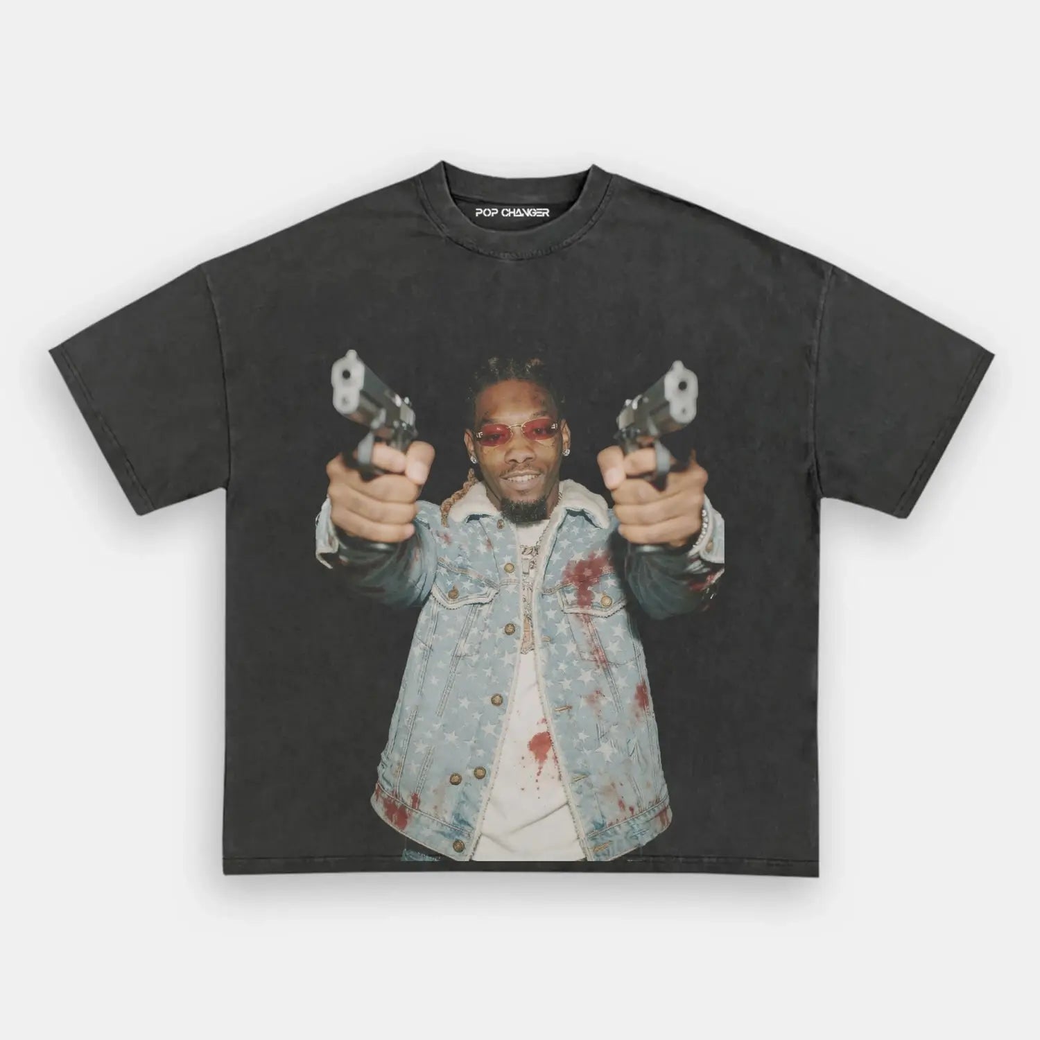 Offset Dual Guns Tee