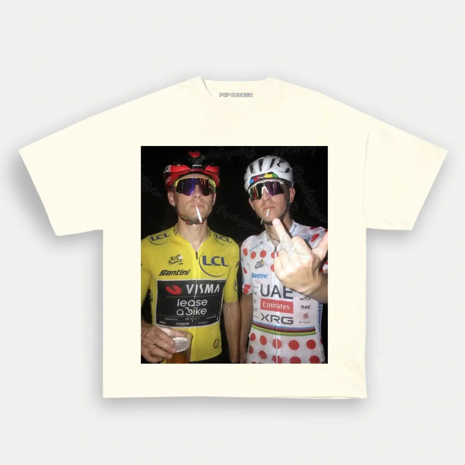 Jonas Vingegaard&Tadej Pogačar 2026 Tee 1 - POPCHANGER