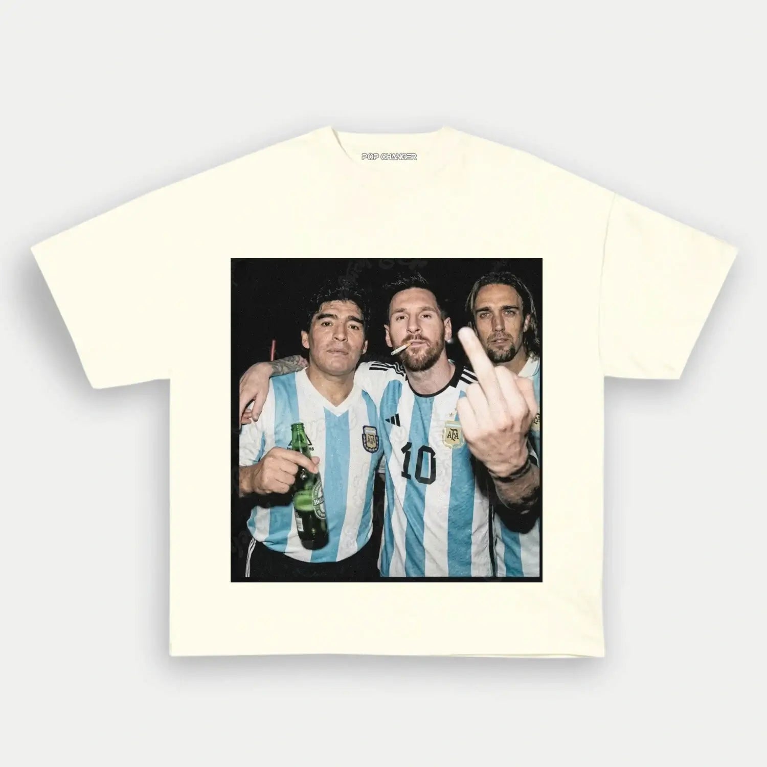 Lionel Messi & Diego Maradona & Gabriel Batistuta Tee - POPCHANGER
