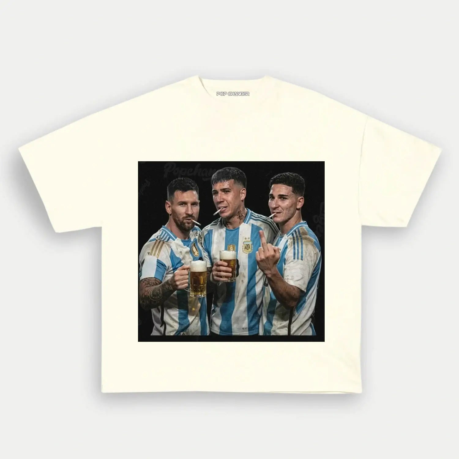 Lionel Messi & Enzo Fernández & Julián Álvarez Argentina Tee - POPCHANGER