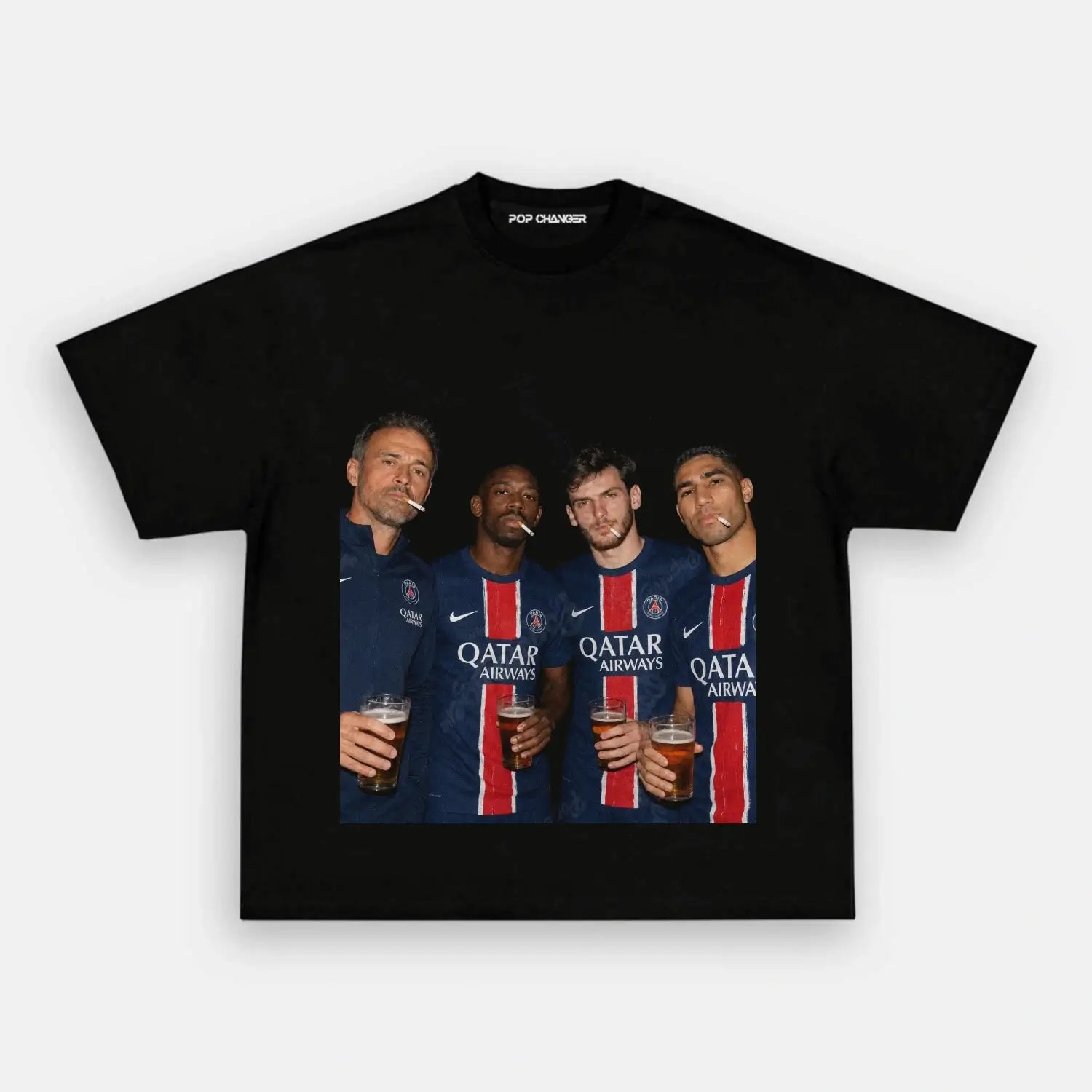 Luis Enrique & Dembélé & Kvaratskhelia & Hakimi Tee 2.0 - POPCHANGER