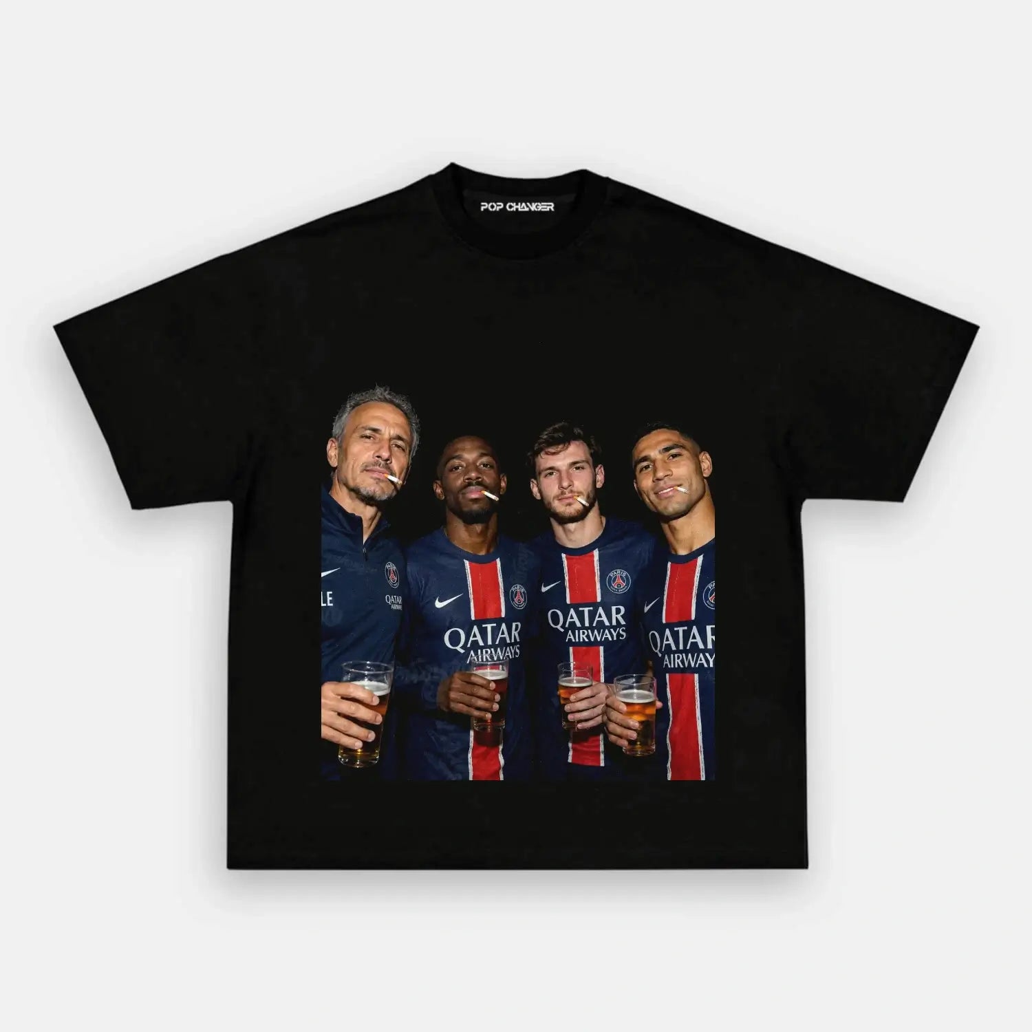 Luis Enrique & Dembélé & Kvaratskhelia & Hakimi Tee 3.0 - POPCHANGER