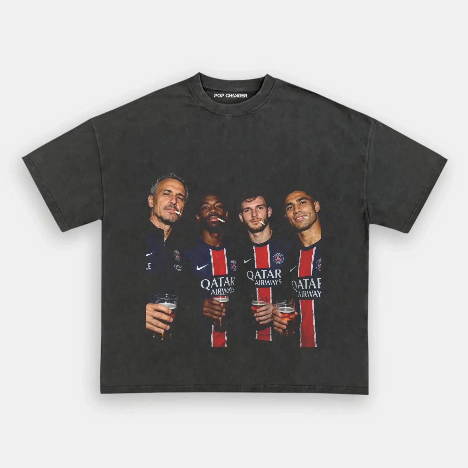 Luis Enrique & Dembélé & Kvaratskhelia & Hakimi Tee 3.0 - POPCHANGER