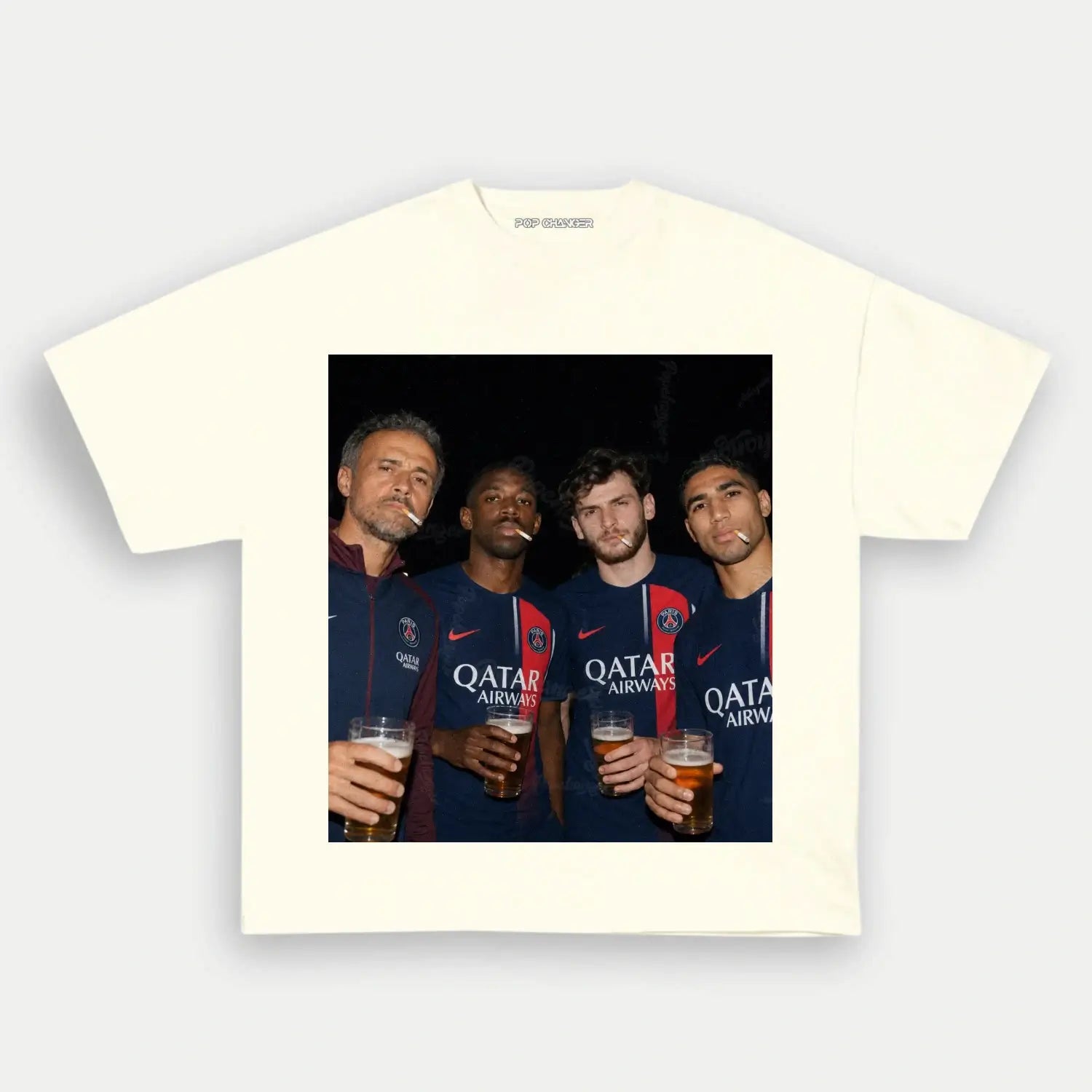 Luis Enrique & Dembélé & Kvaratskhelia & Hakimi Tee - POPCHANGER