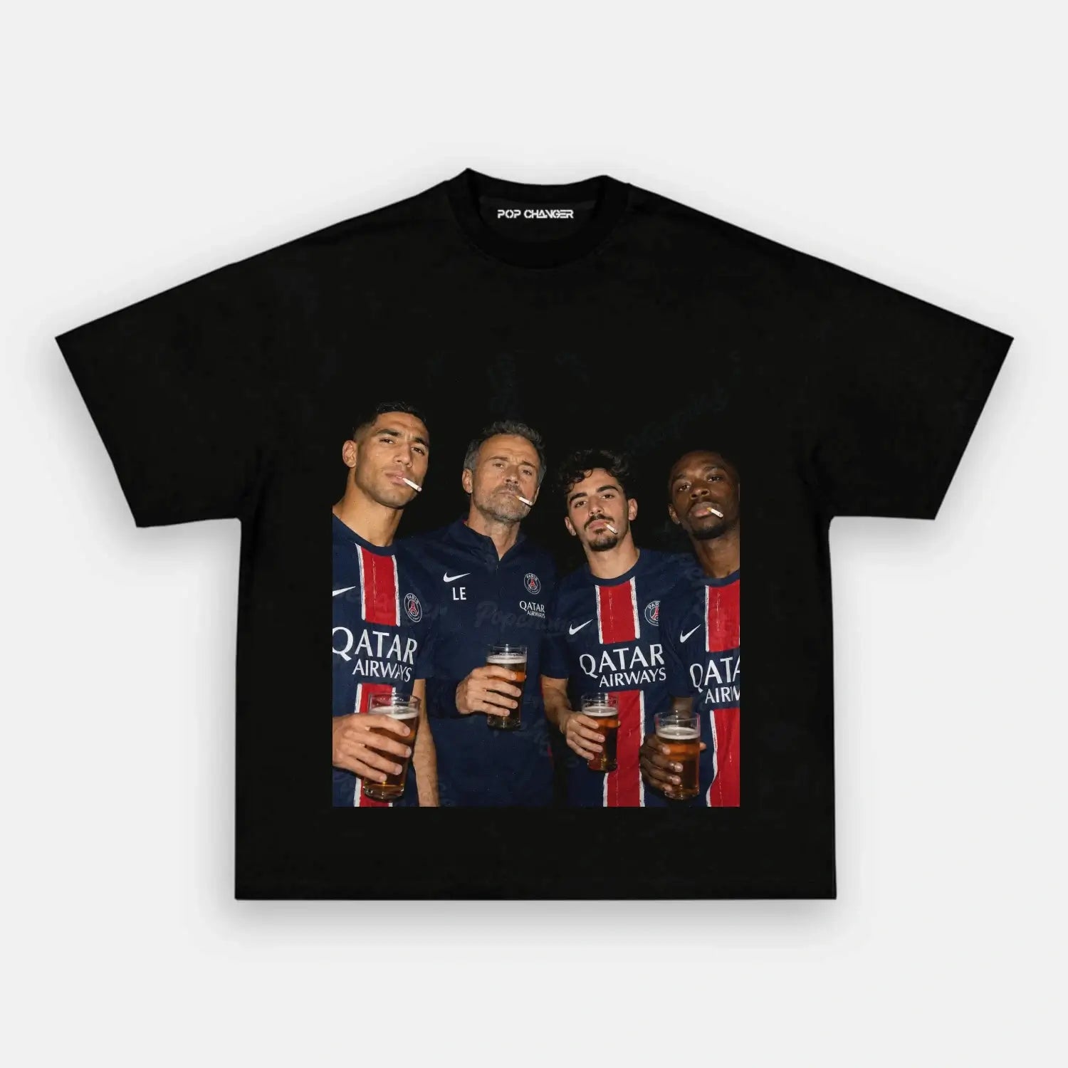 Luis Enrique & Dembélé & Vitinha & Hakimi Tee 3.0 - POPCHANGER