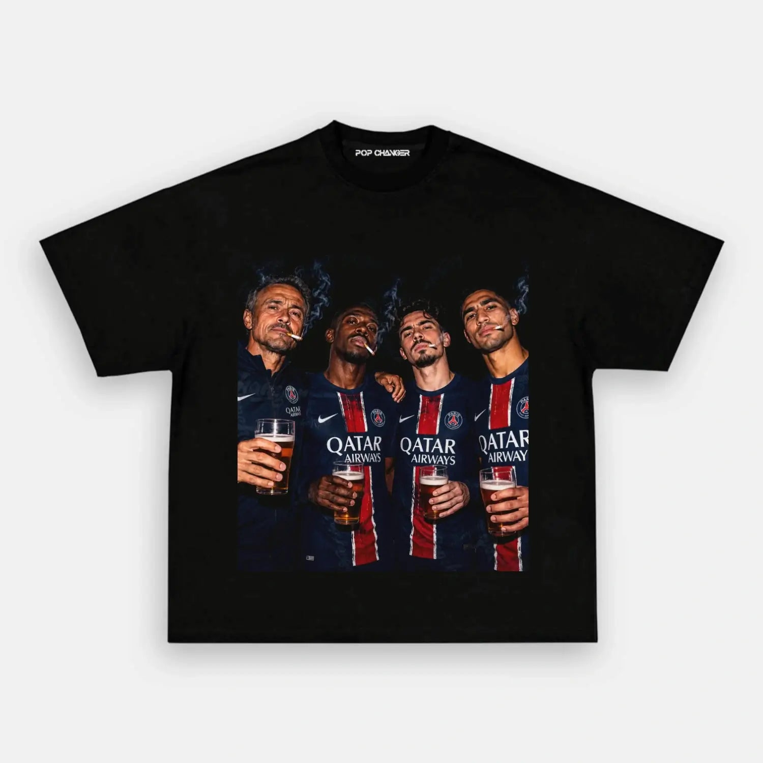Luis Enrique & Dembélé & Vitinha & Hakimi Tee - POPCHANGER