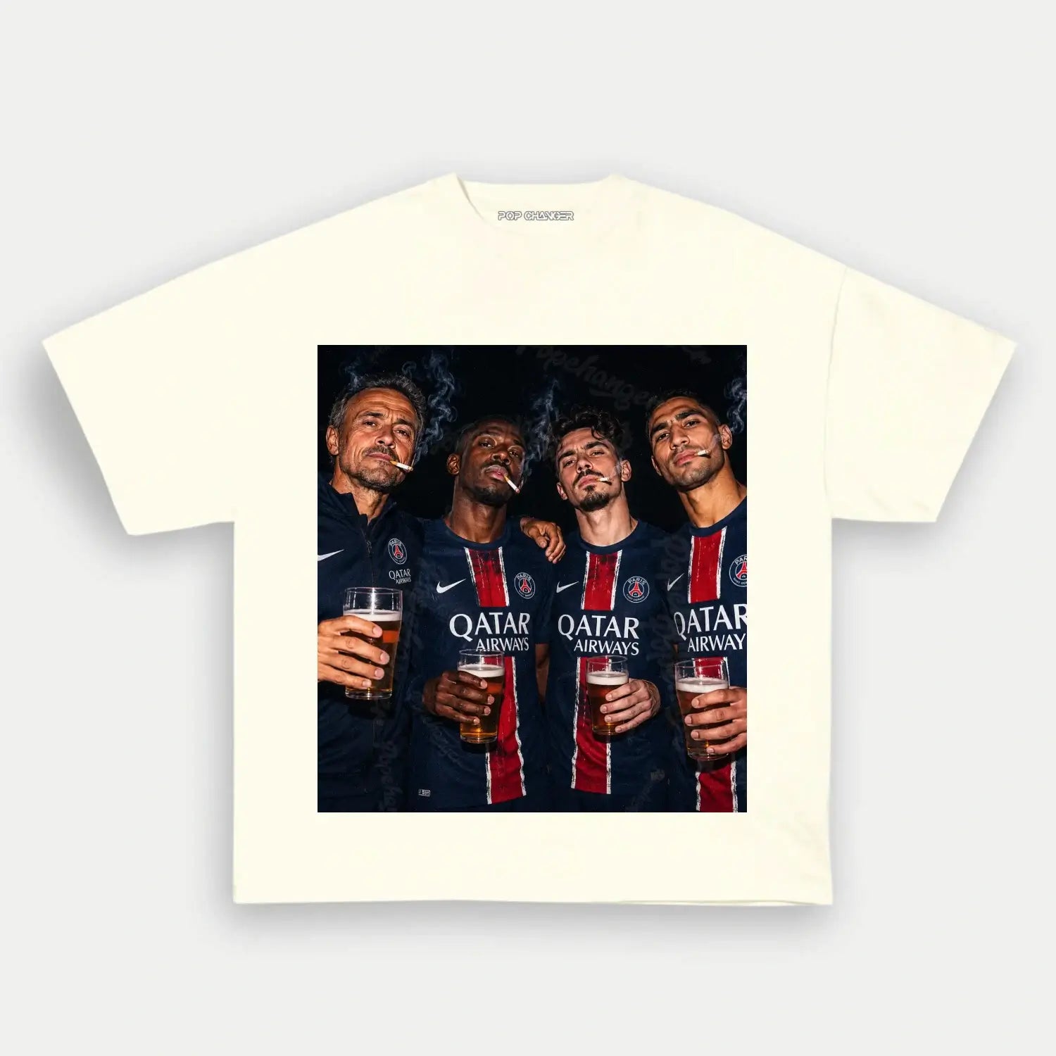 Luis Enrique & Dembélé & Vitinha & Hakimi Tee - POPCHANGER
