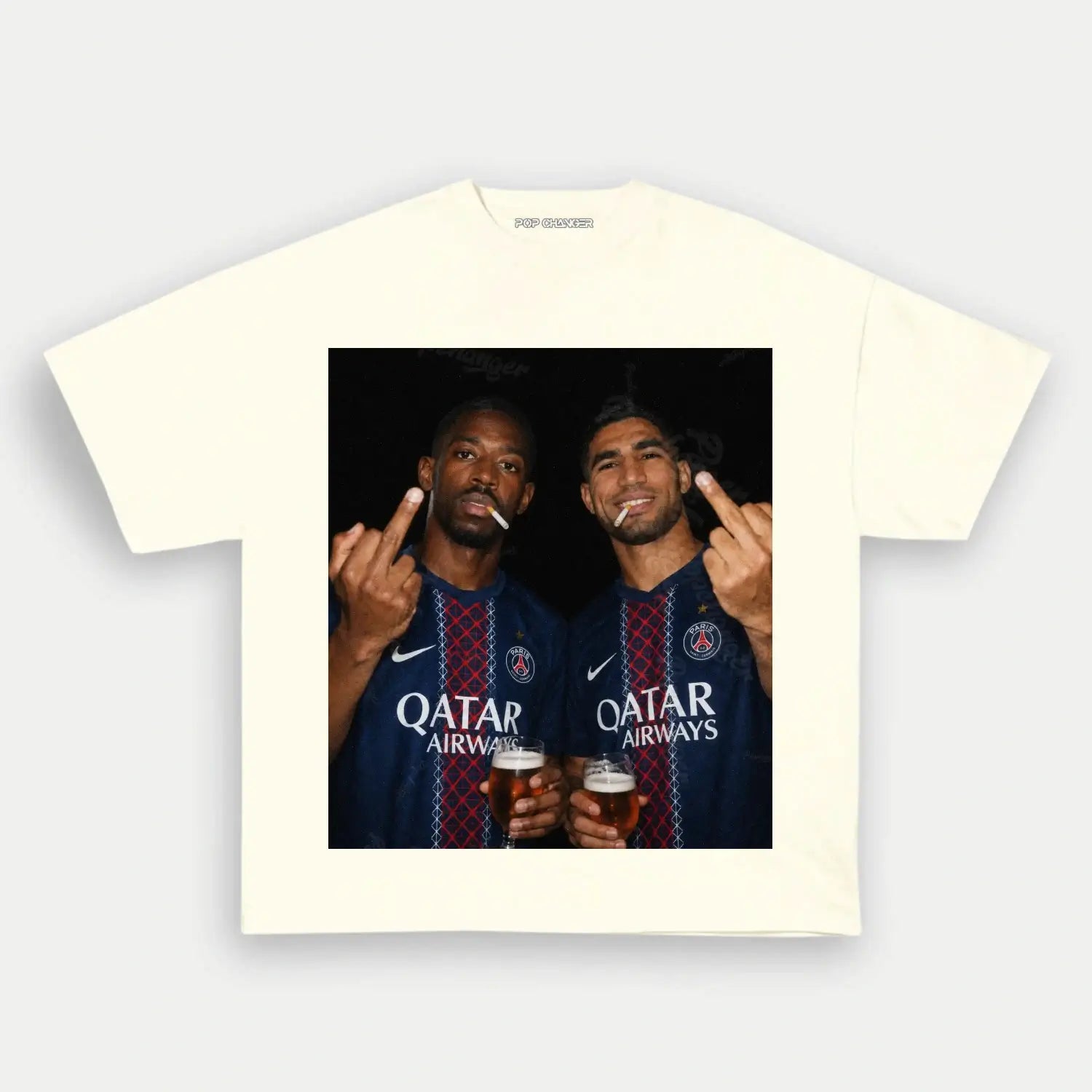Ousmane Dembélé & Achraf Hakimi 2.0 Tee - POPCHANGER