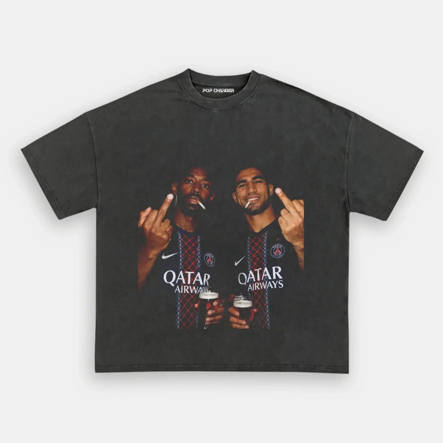 Ousmane Dembélé & Achraf Hakimi 2.0 Tee - POPCHANGER