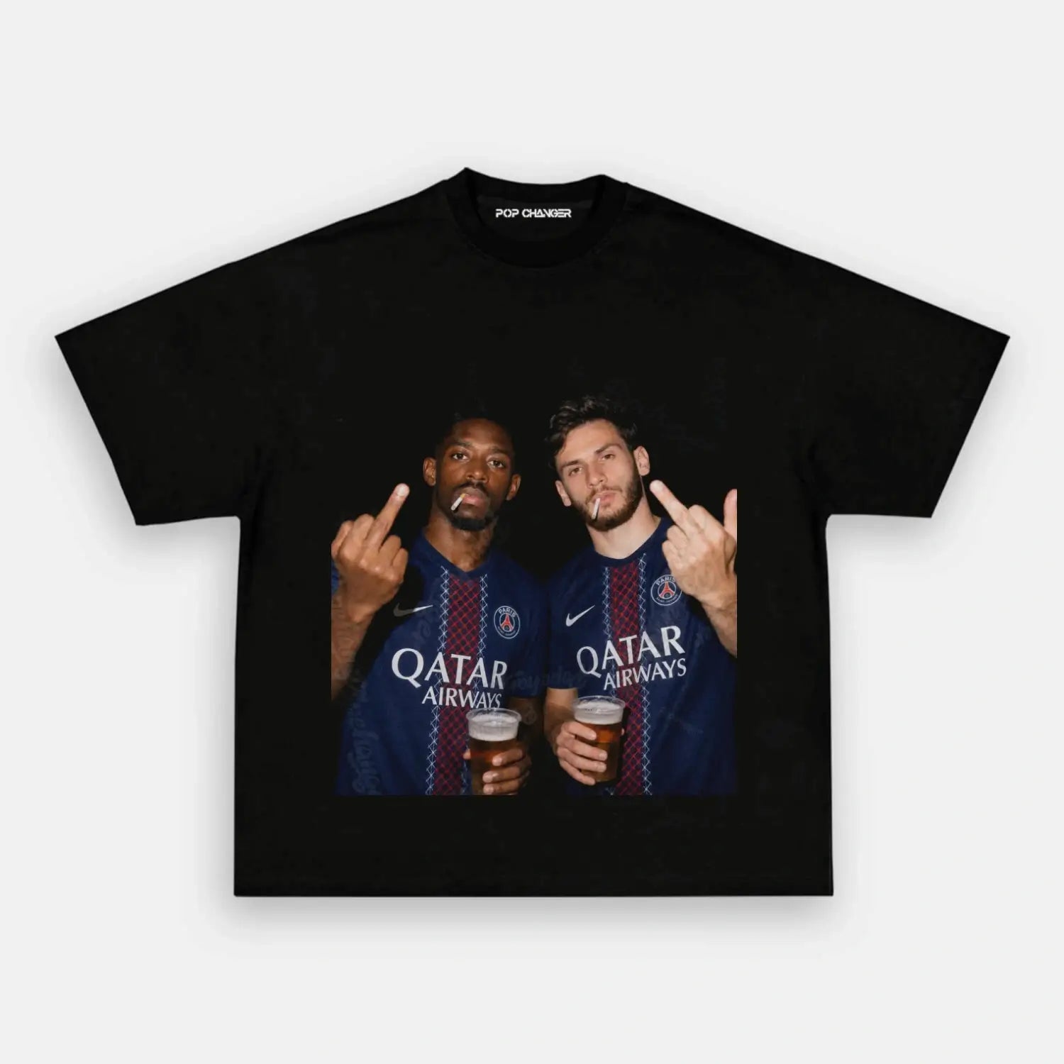 Ousmane Dembélé & Khvicha Kvaratskhelia 2.0 Tee - POPCHANGER