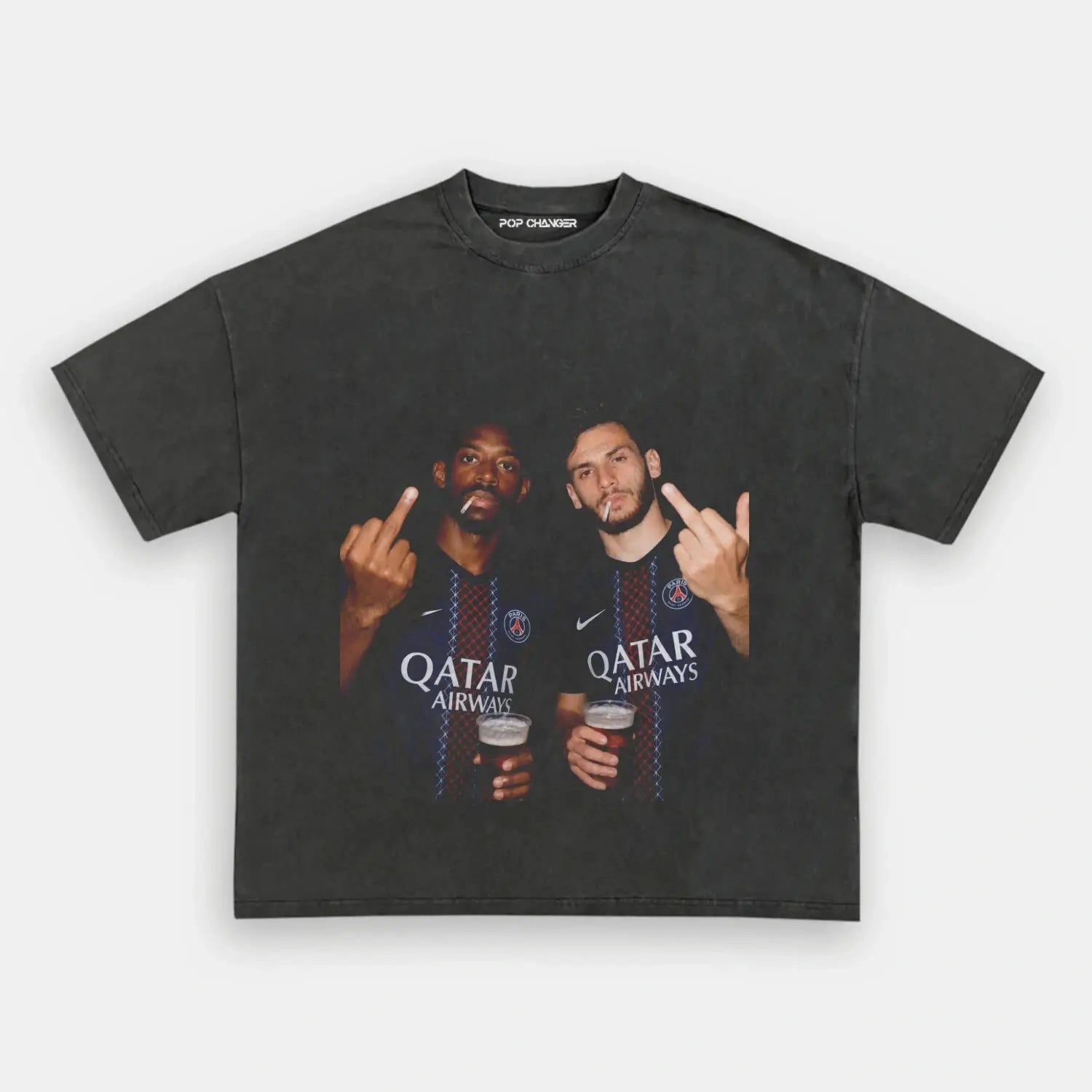 Ousmane Dembélé & Khvicha Kvaratskhelia 2.0 Tee - POPCHANGER