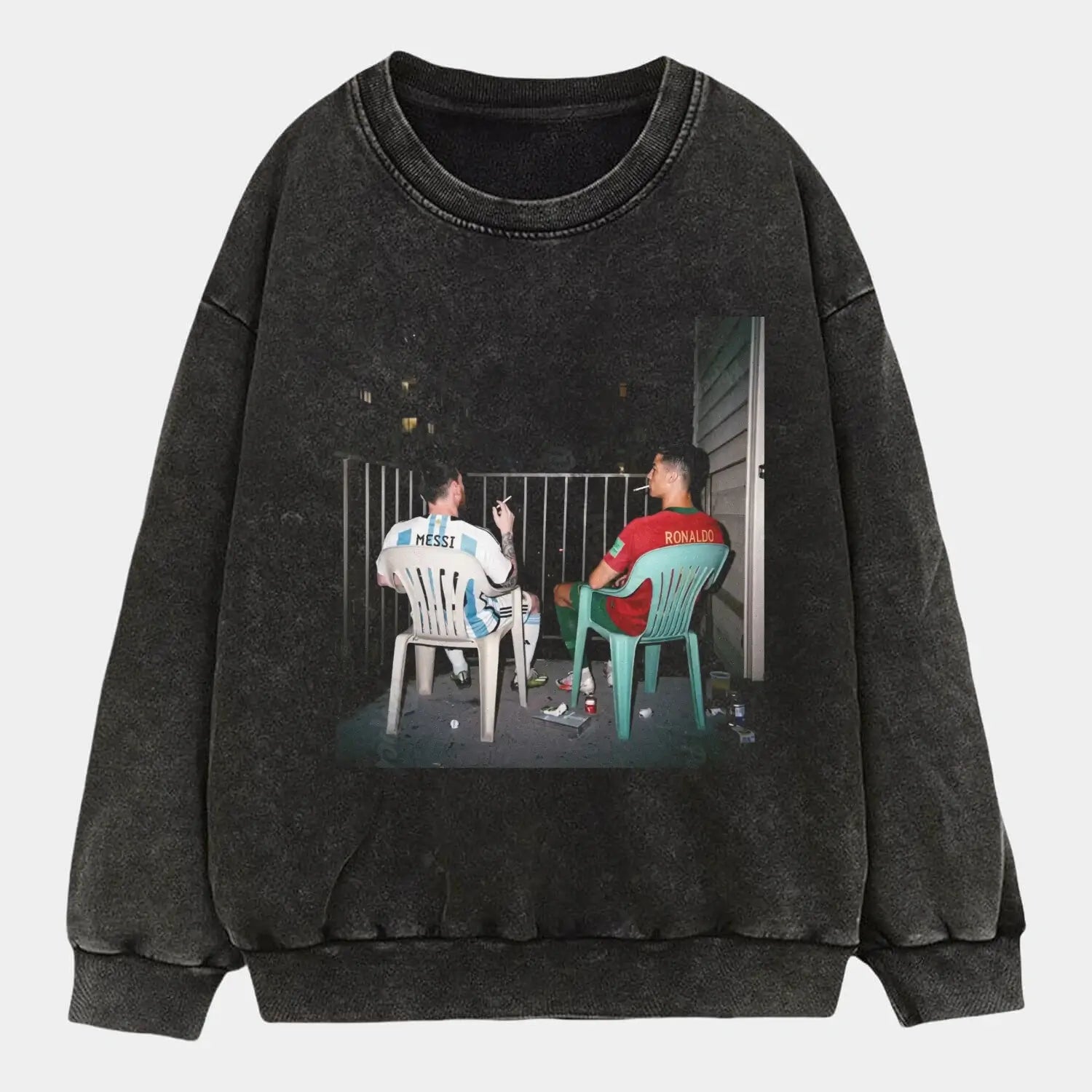 Ronaldo & Messi Funny Graphic Tee - POPCHANGER