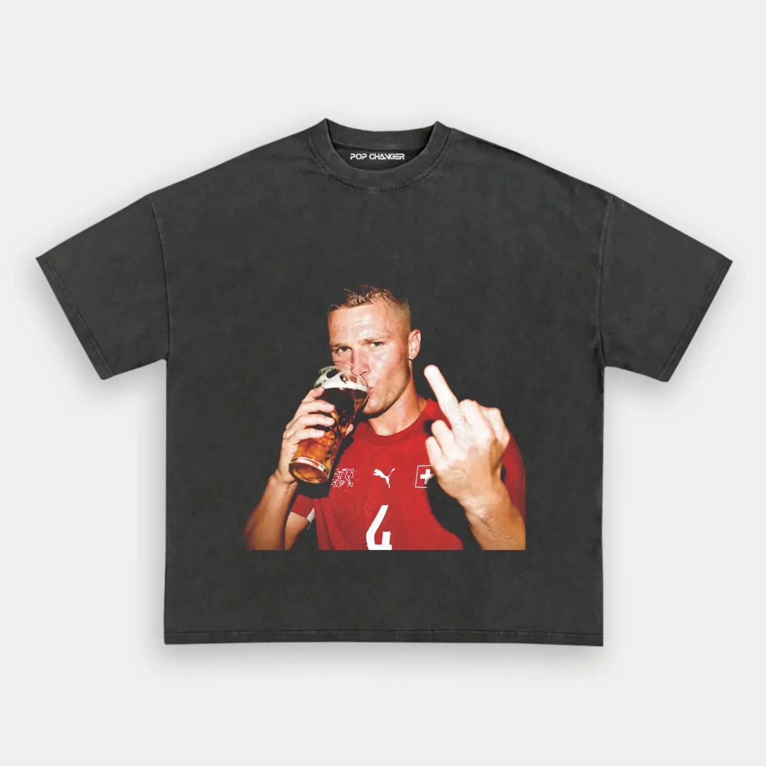 Switzerland Soccer TEE 9 - POPCHANGER
