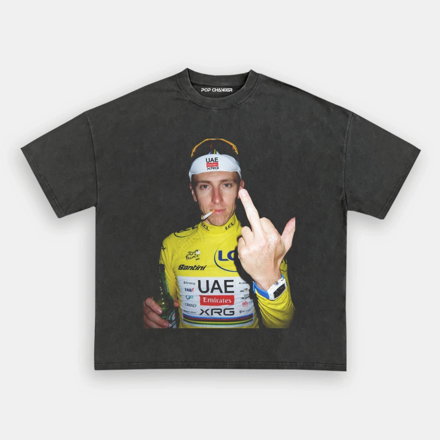 Tadej Pogačar Yellow Jersey Tee 2 - POPCHANGER