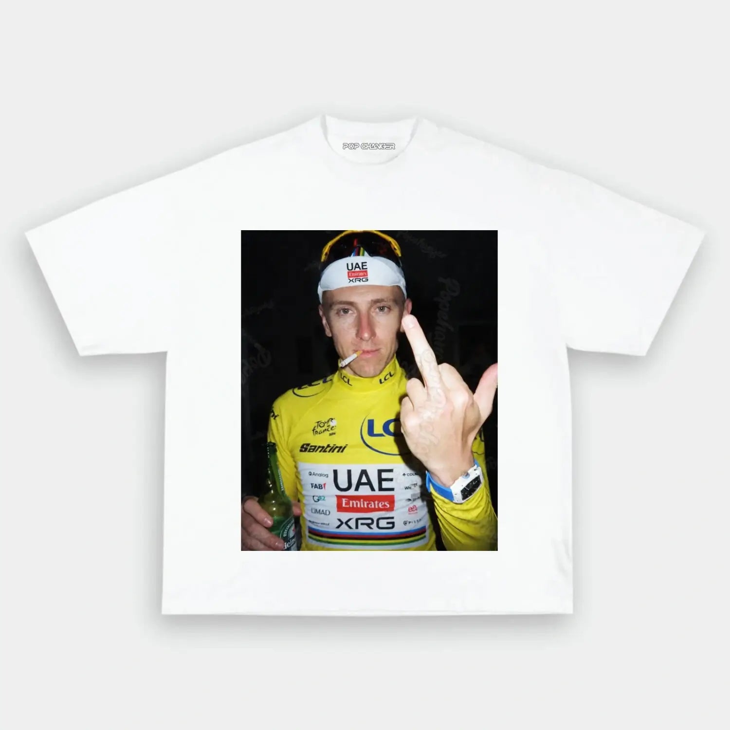 Tadej Pogačar Yellow Jersey Tee 2 - POPCHANGER