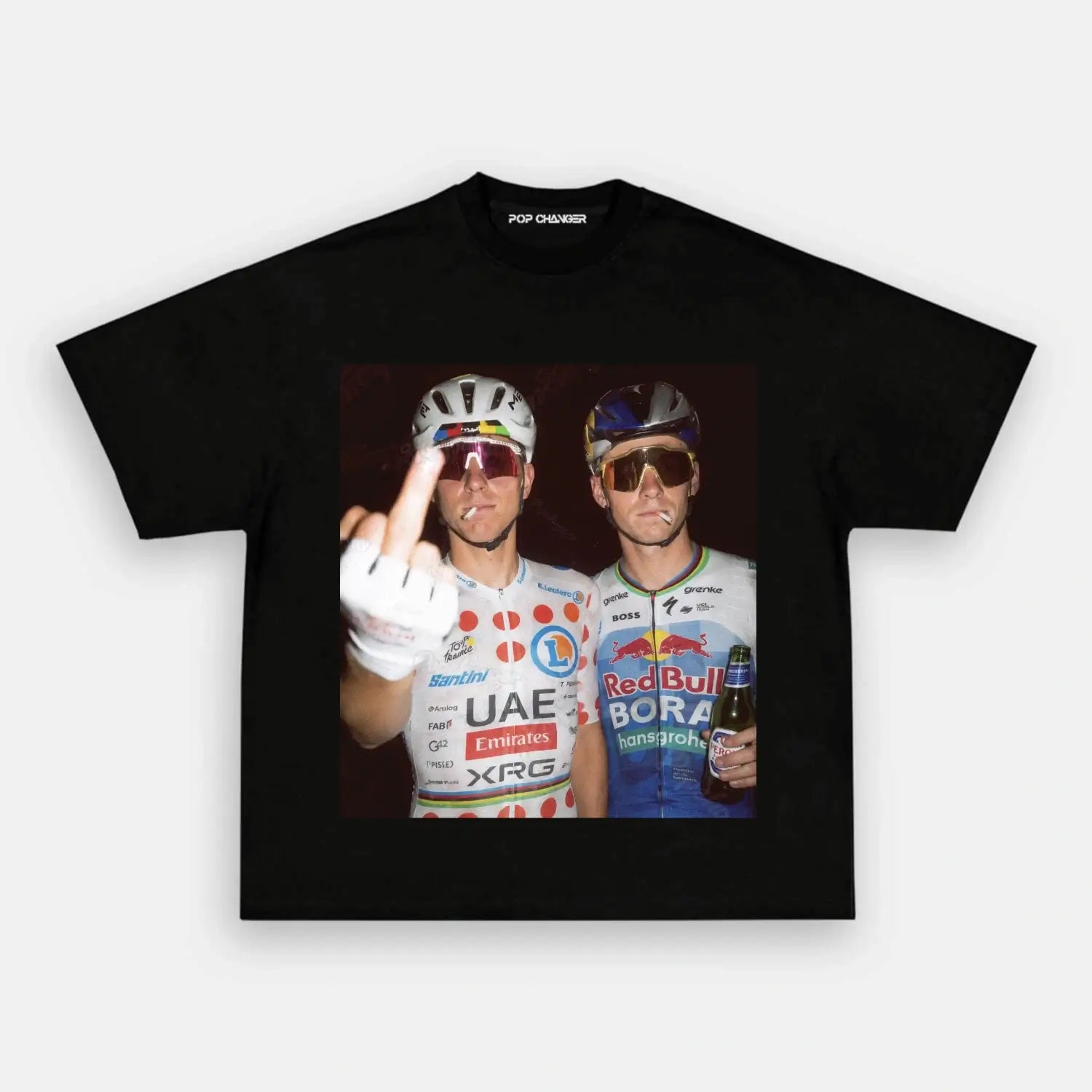 Tadej Pogačar&Remco Evenepoel 2026 Tee 1 - POPCHANGER