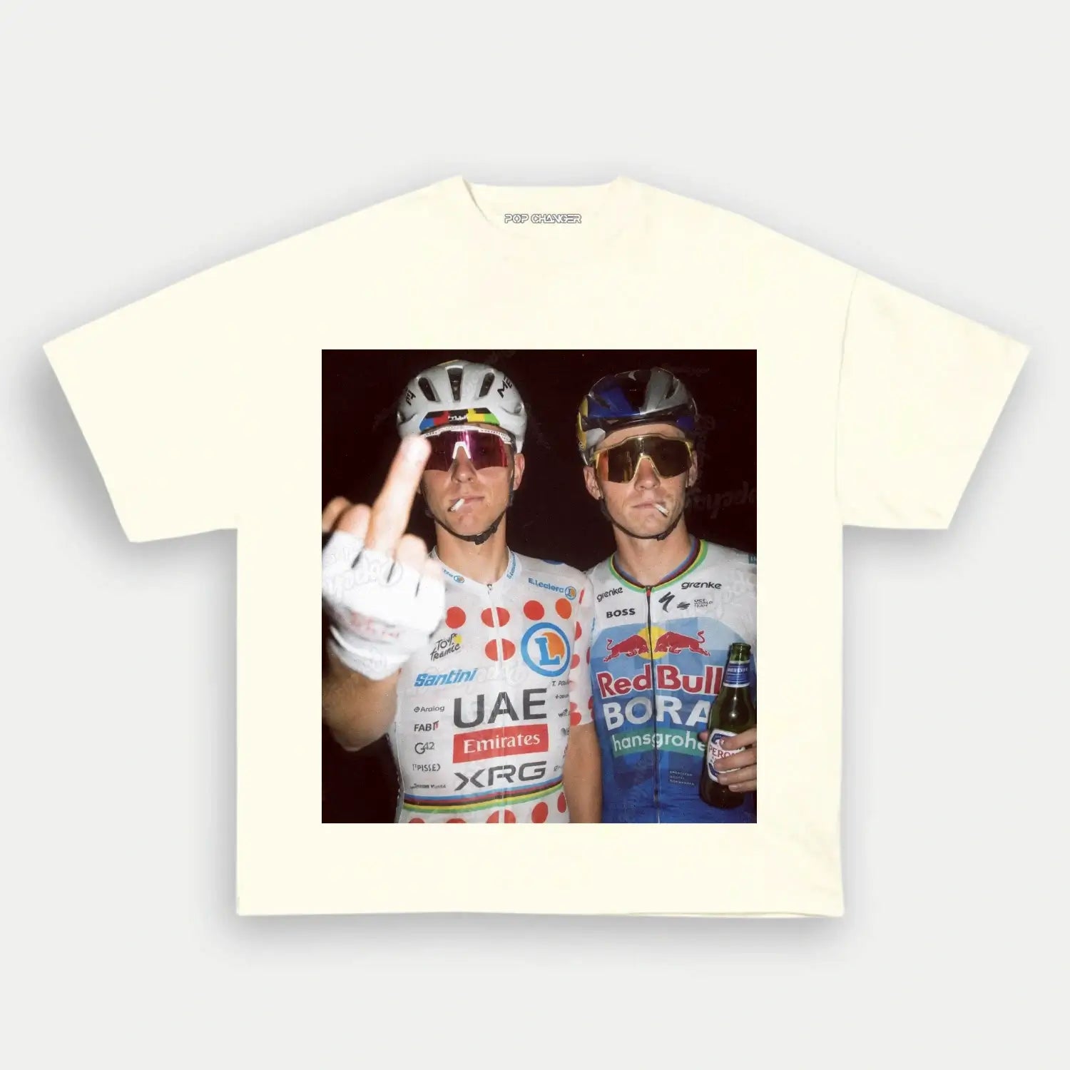 Tadej Pogačar&Remco Evenepoel 2026 Tee 1 - POPCHANGER