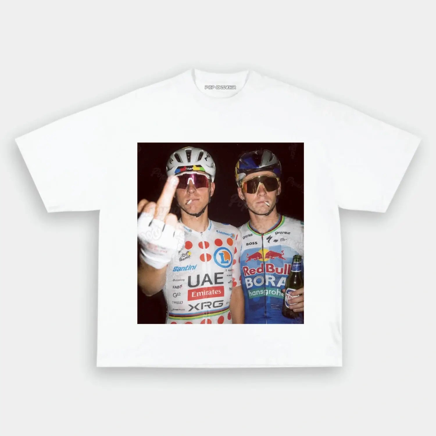Tadej Pogačar&Remco Evenepoel 2026 Tee 1 - POPCHANGER