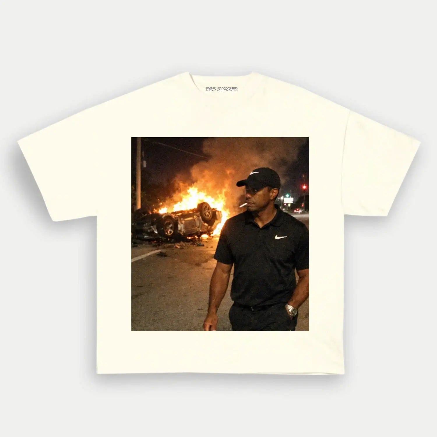 Tiger Woods Drunk Tee - POPCHANGER