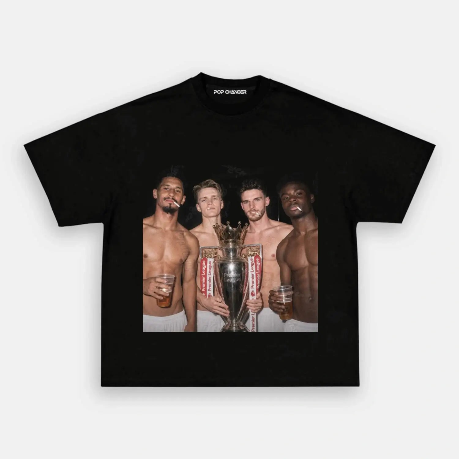 William Saliba & Martin Odegaard & Declan Rice &Bukayo Saka Champion Tee - POPCHANGER