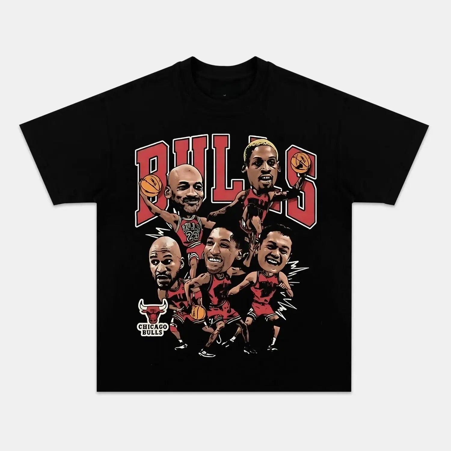 1996 BIG HEAD BULLS TEE - POPCHANGER
