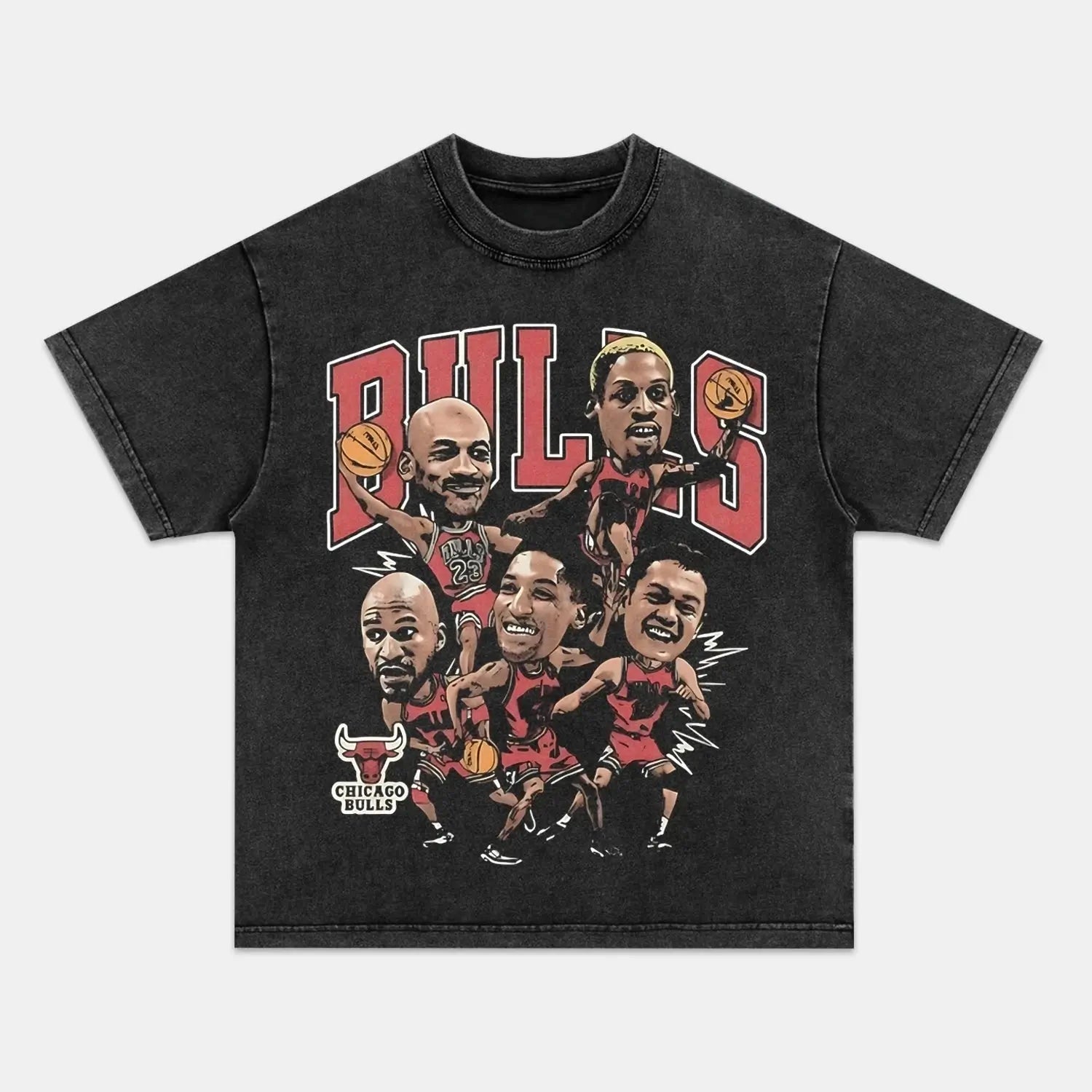 1996 BIG HEAD BULLS TEE - POPCHANGER