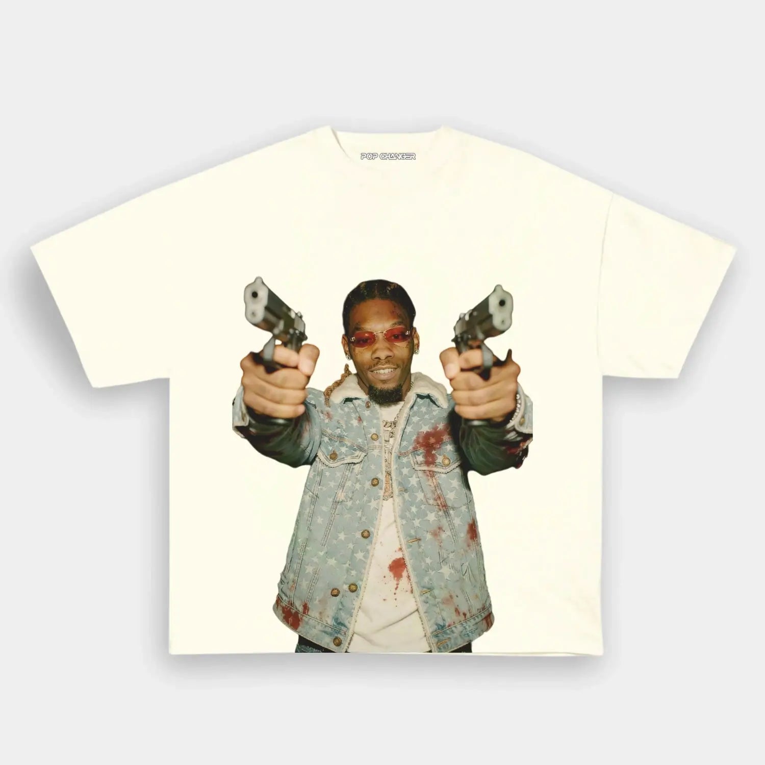 Offset Dual Guns Tee