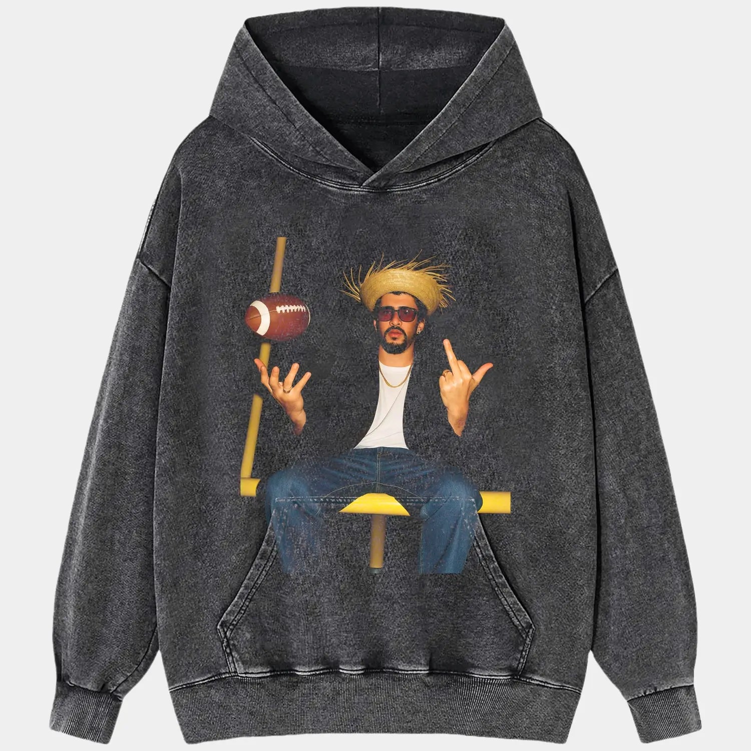 BAD BUNNY FOOTBALL TEE - POPCHANGER