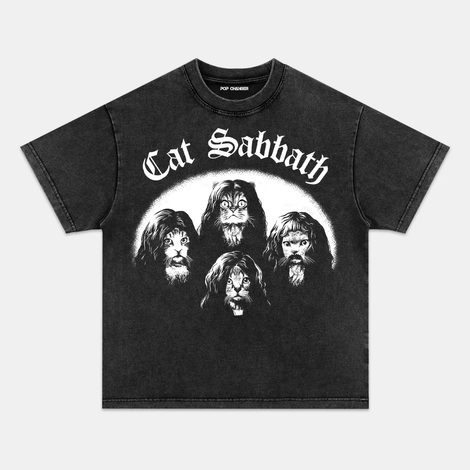 BLACK SABBATH CAT TEE - POPCHANGER
