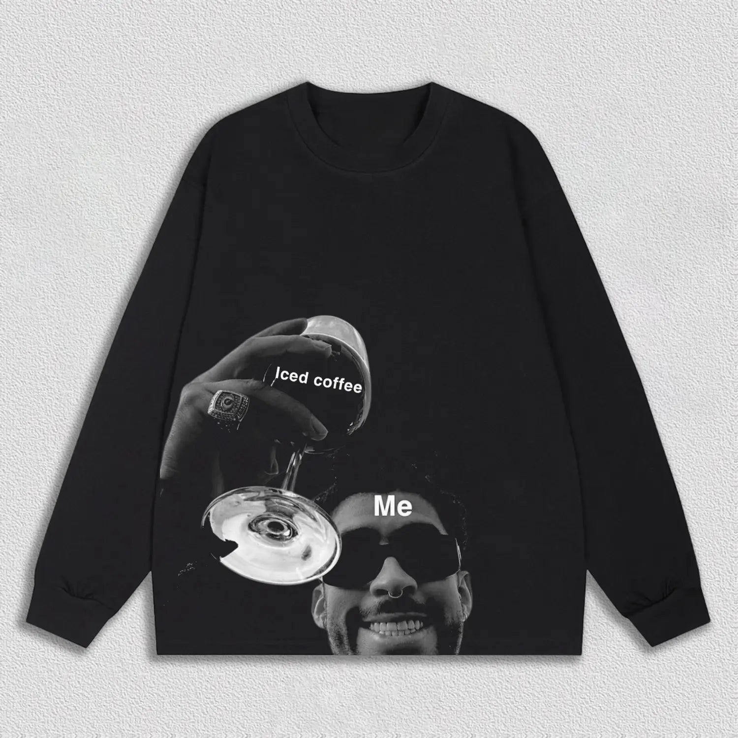 BLACK LONG SLEEVES T-SHIRT