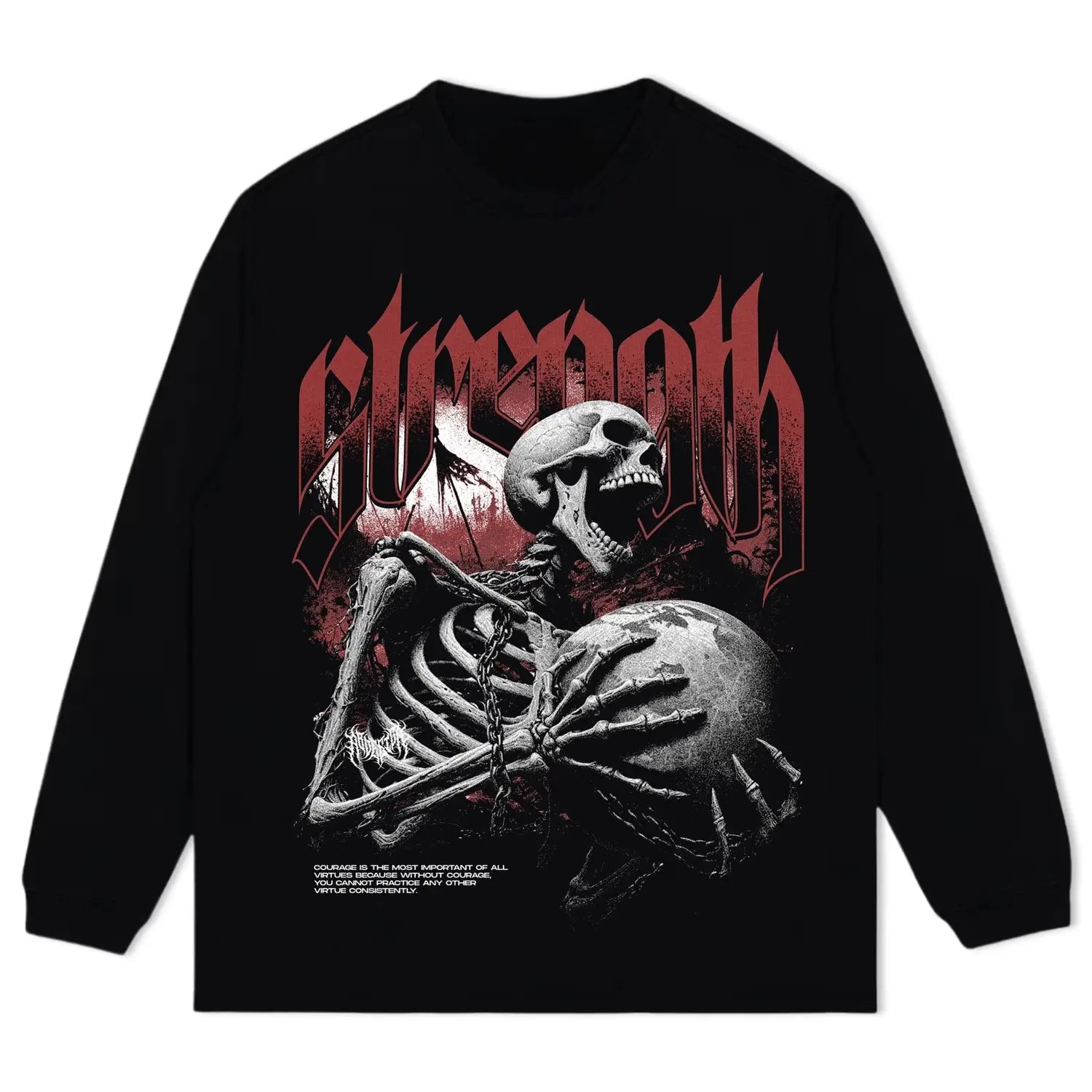 BLACK LONG SLEEVES T-SHIRT