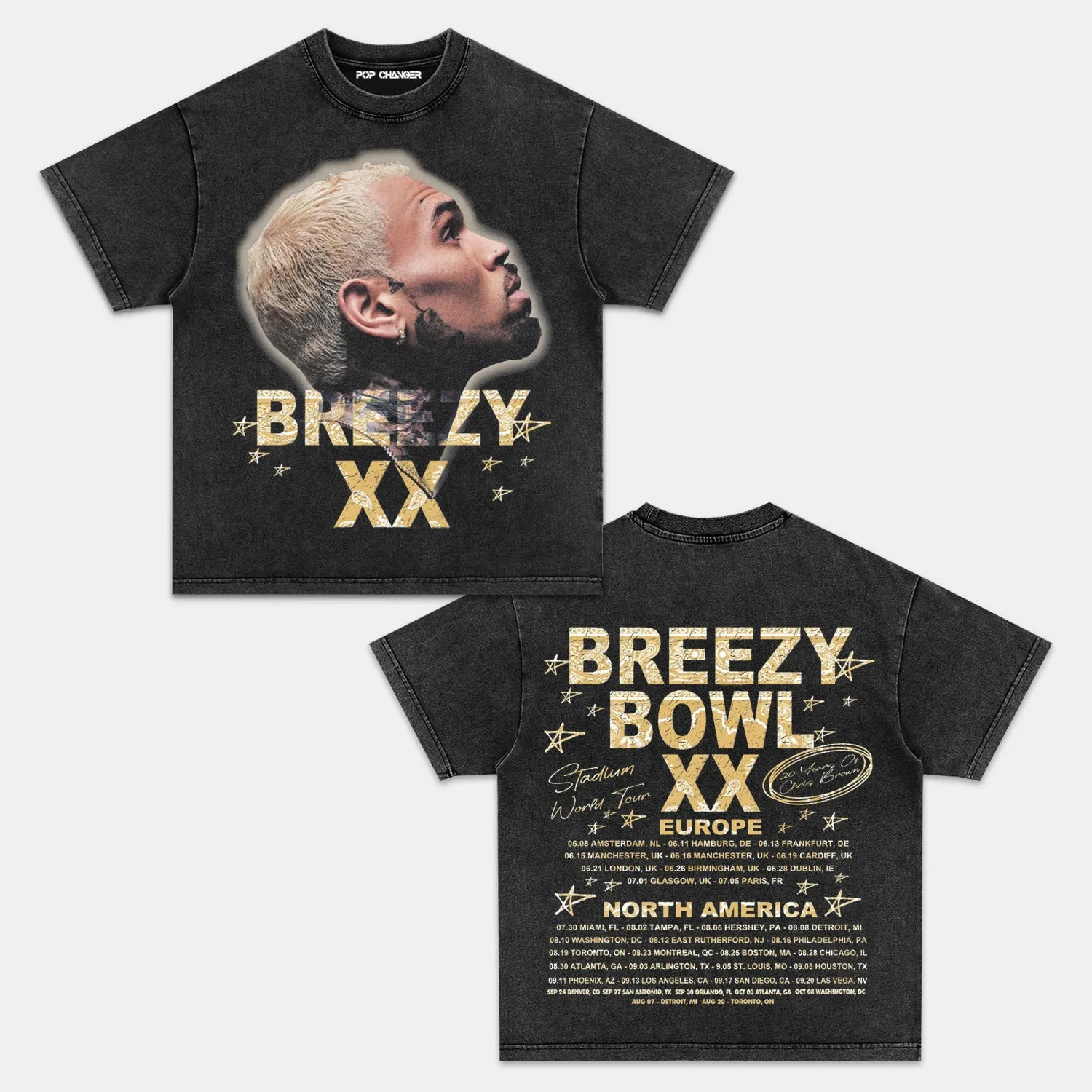 CHRIS BROWN 2025 TOUR TEE - POPCHANGER