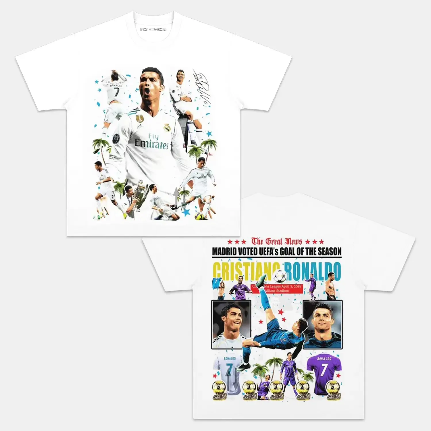 CRISTIANO RONALDO V2 TEE - POPCHANGER