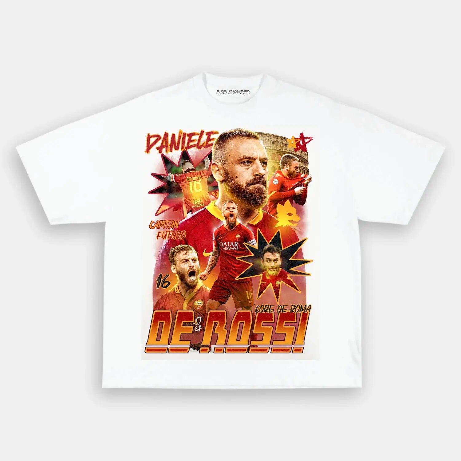DE ROSSI AS ROMA TEE - POPCHANGER