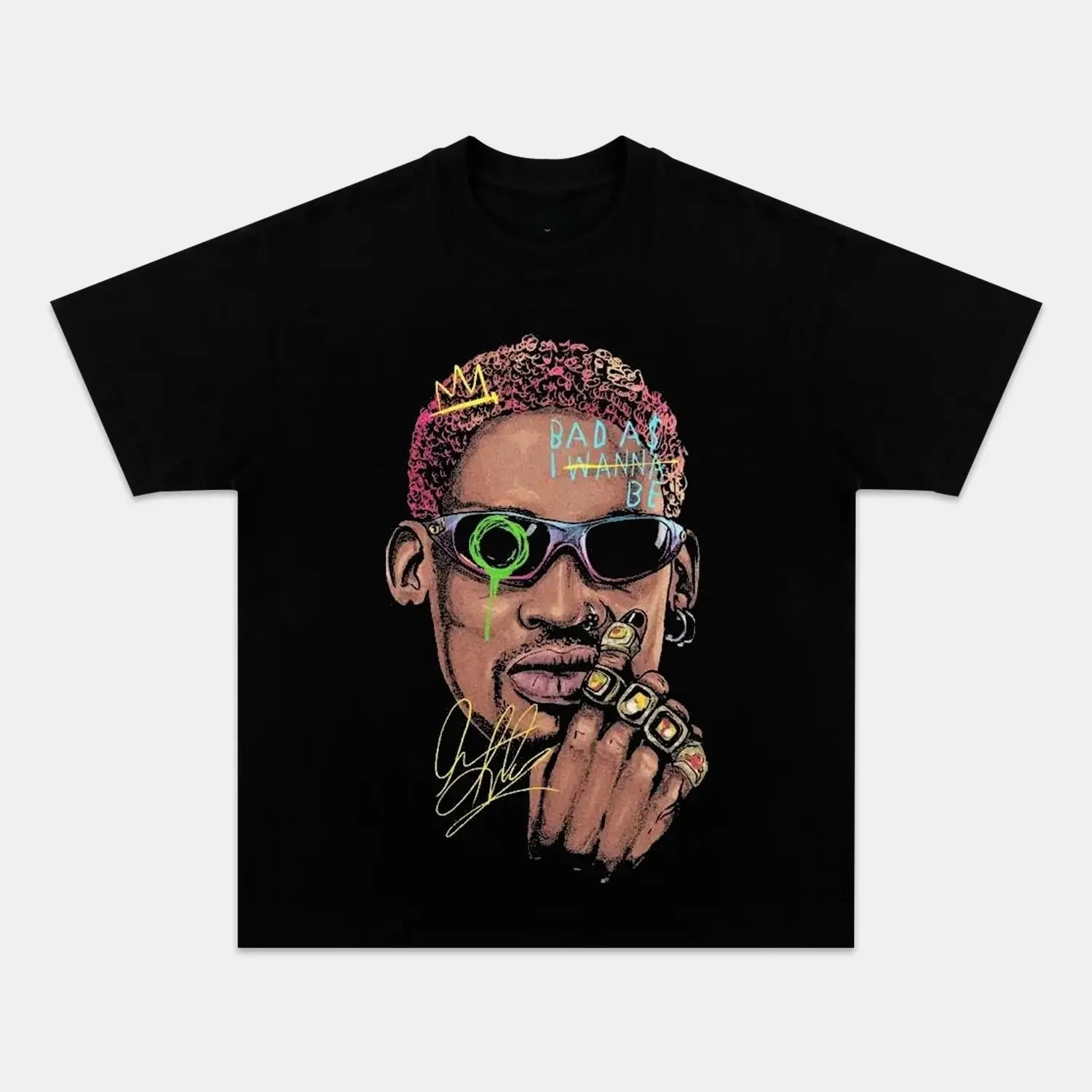 DENNIS RODMAN BIG FACE 2.24 TEE - POPCHANGER