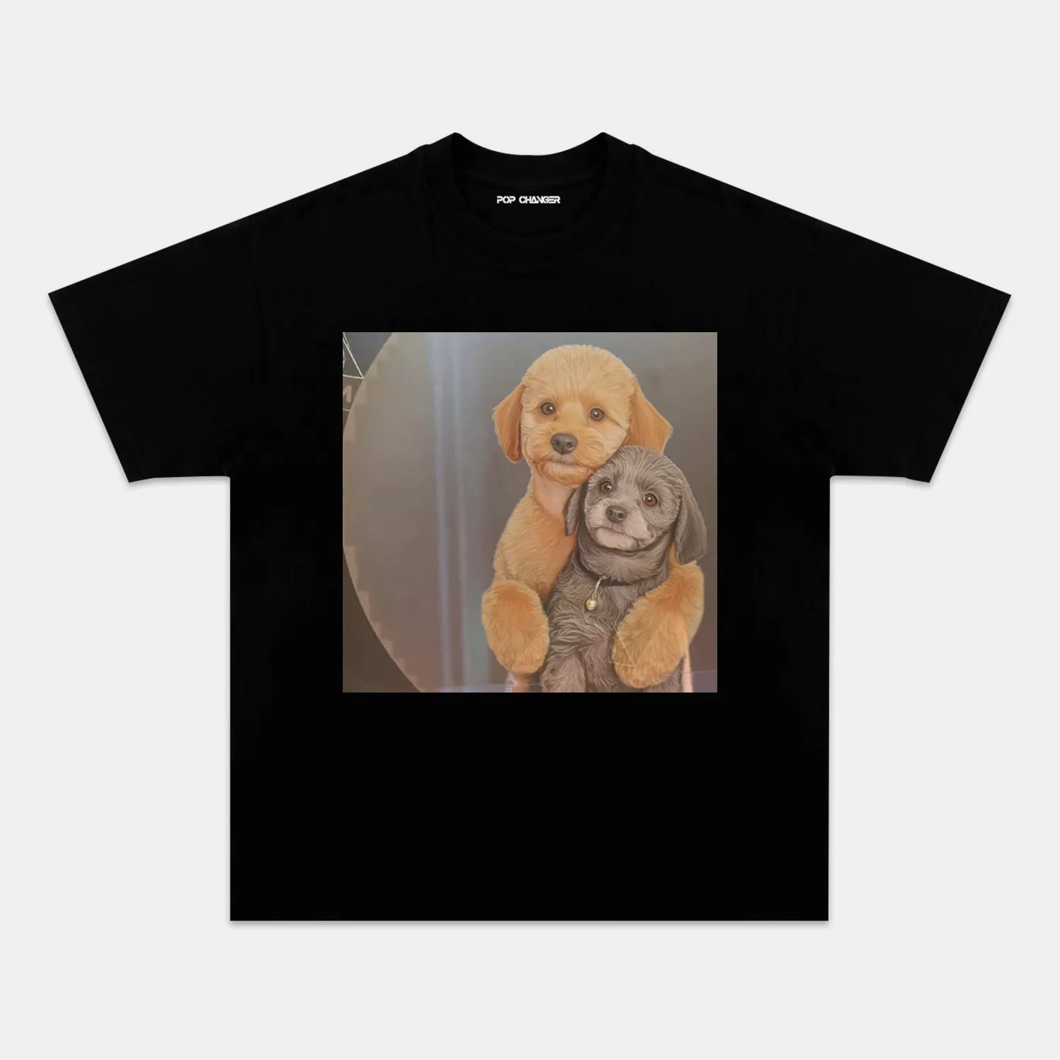 EMBRACING DOG TEE - POPCHANGER