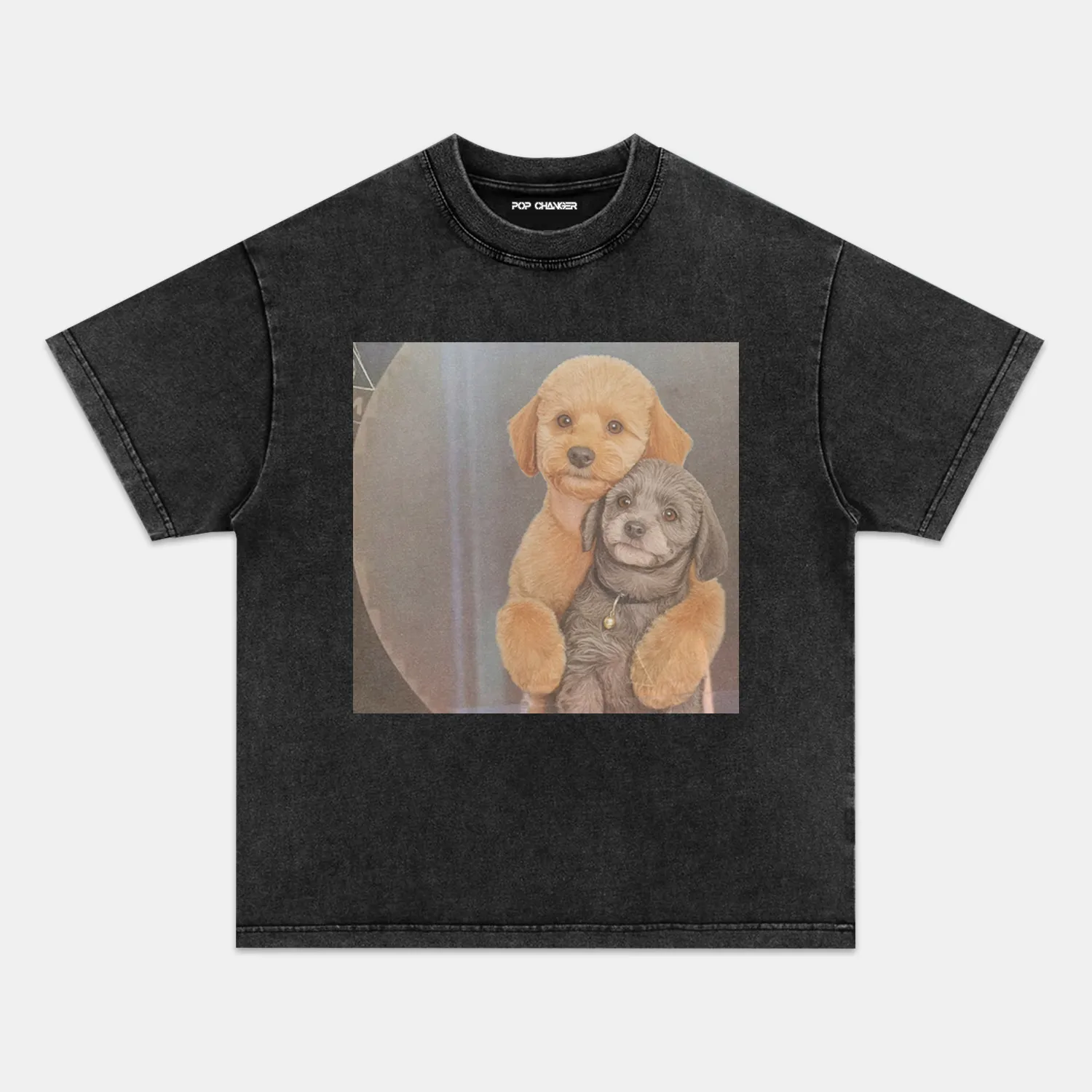 EMBRACING DOG TEE - POPCHANGER