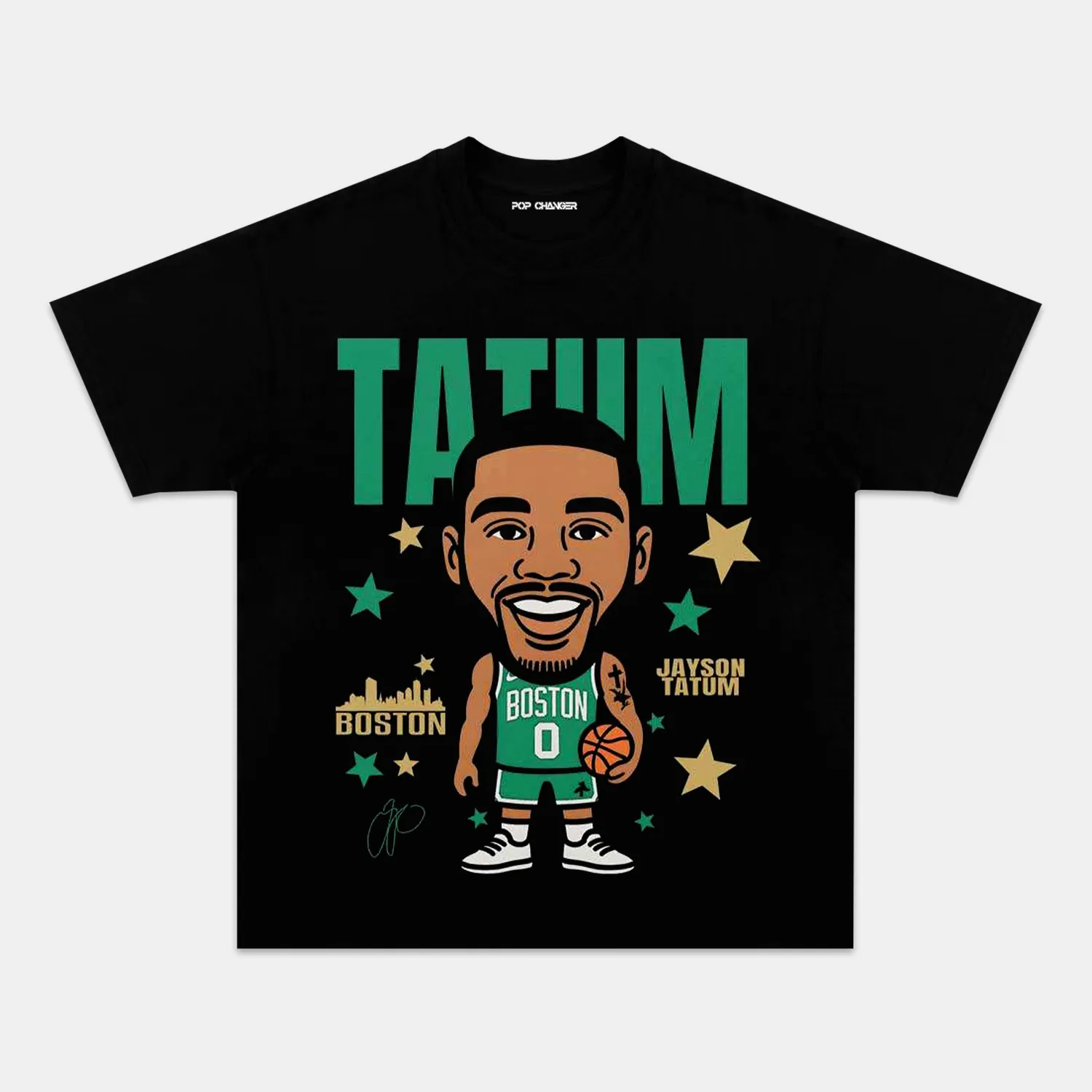 JAYSON TATUM CARTOON TEE - POPCHANGER