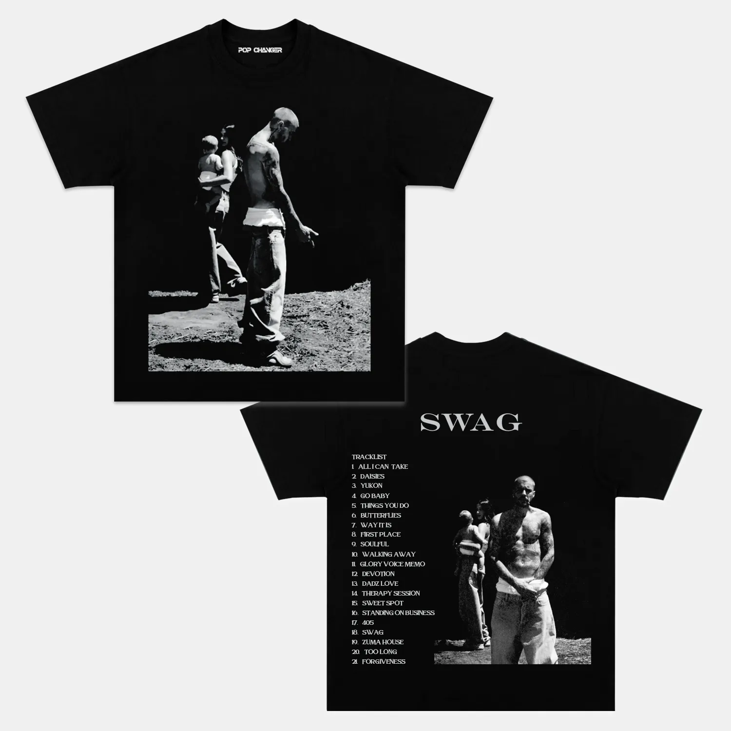 JUSTIN BIEBER & SWAG 2025 V2 TEE - POPCHANGER