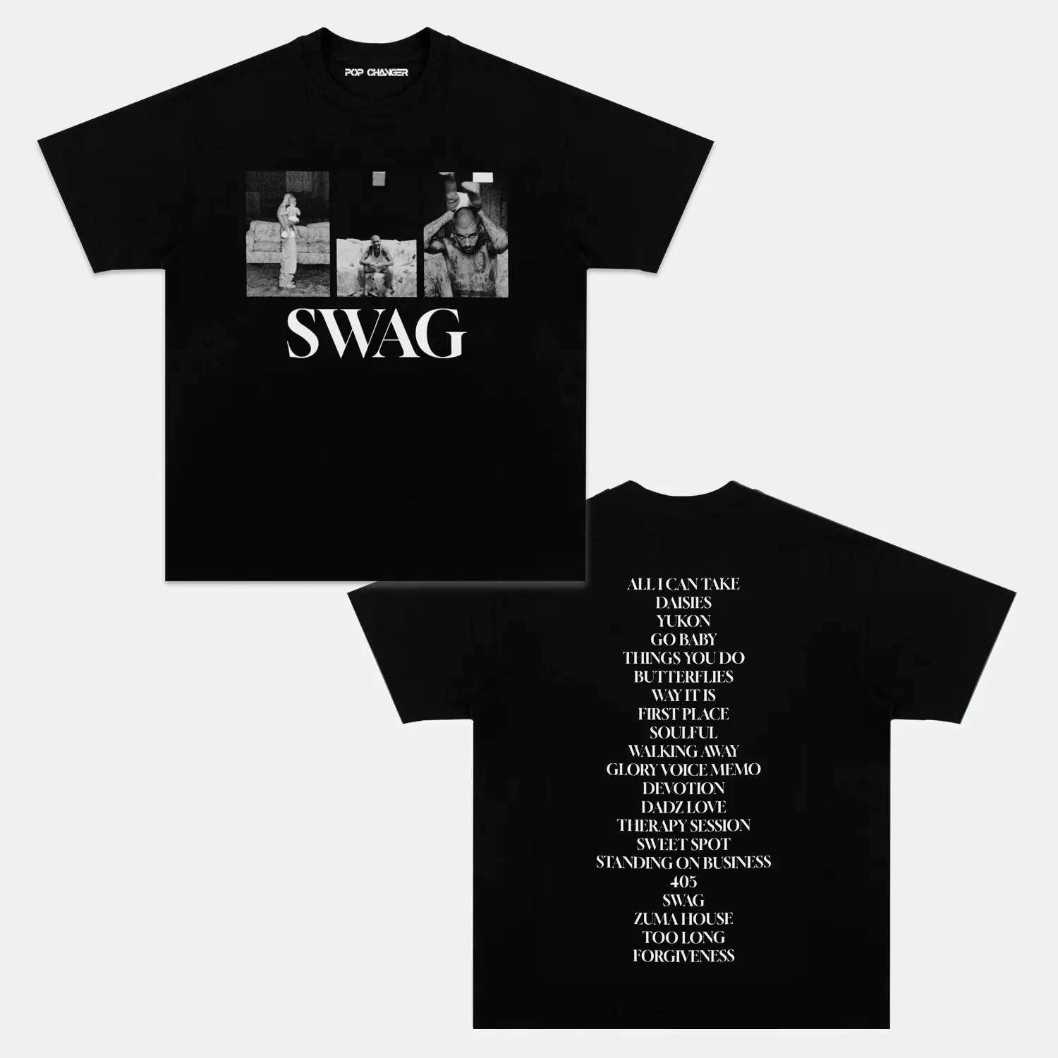JUSTIN BIEBER & SWAG 2025 V3 TEE - POPCHANGER