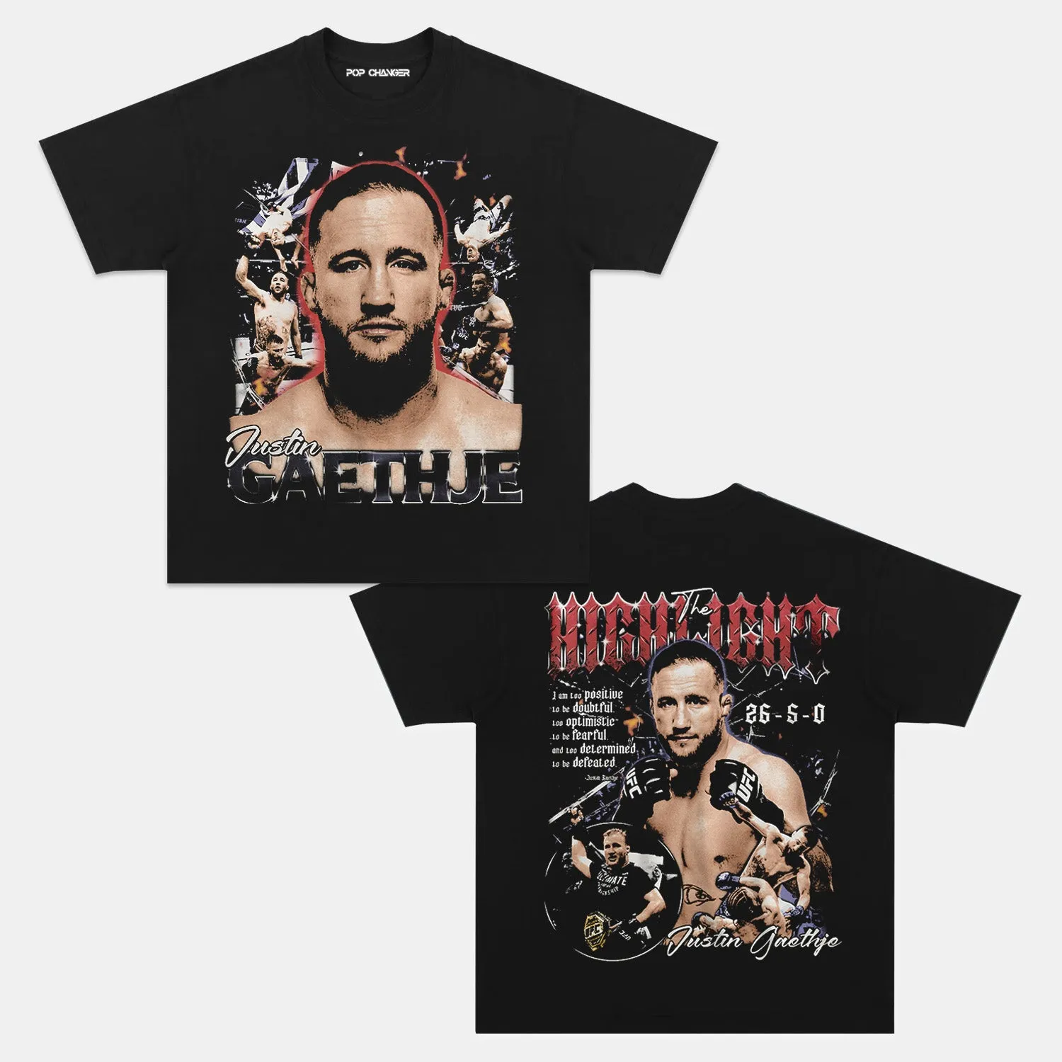 JUSTIN GAETHJE TEE 5.19 - POPCHANGER