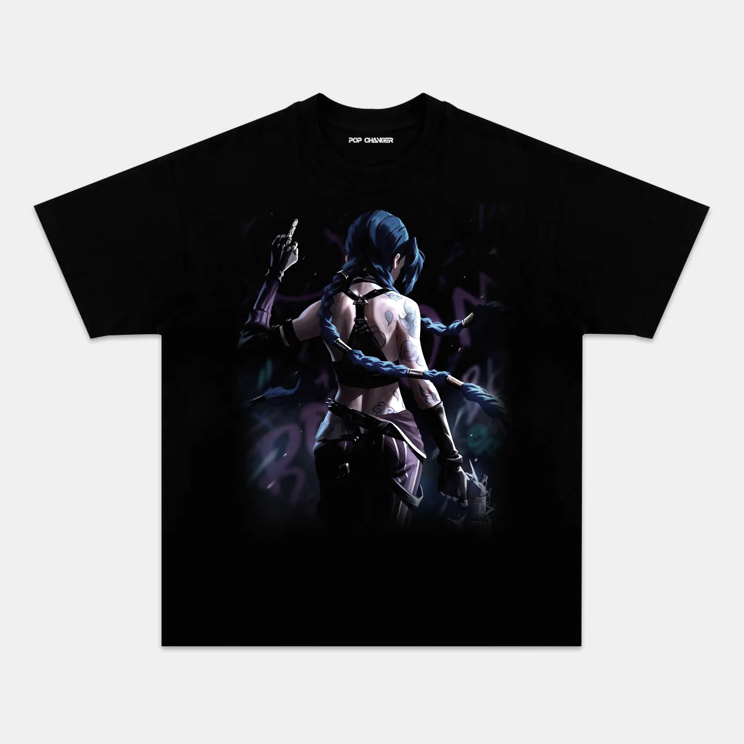 LEAGUE OF LEGENDS & JINX TEE - POPCHANGER