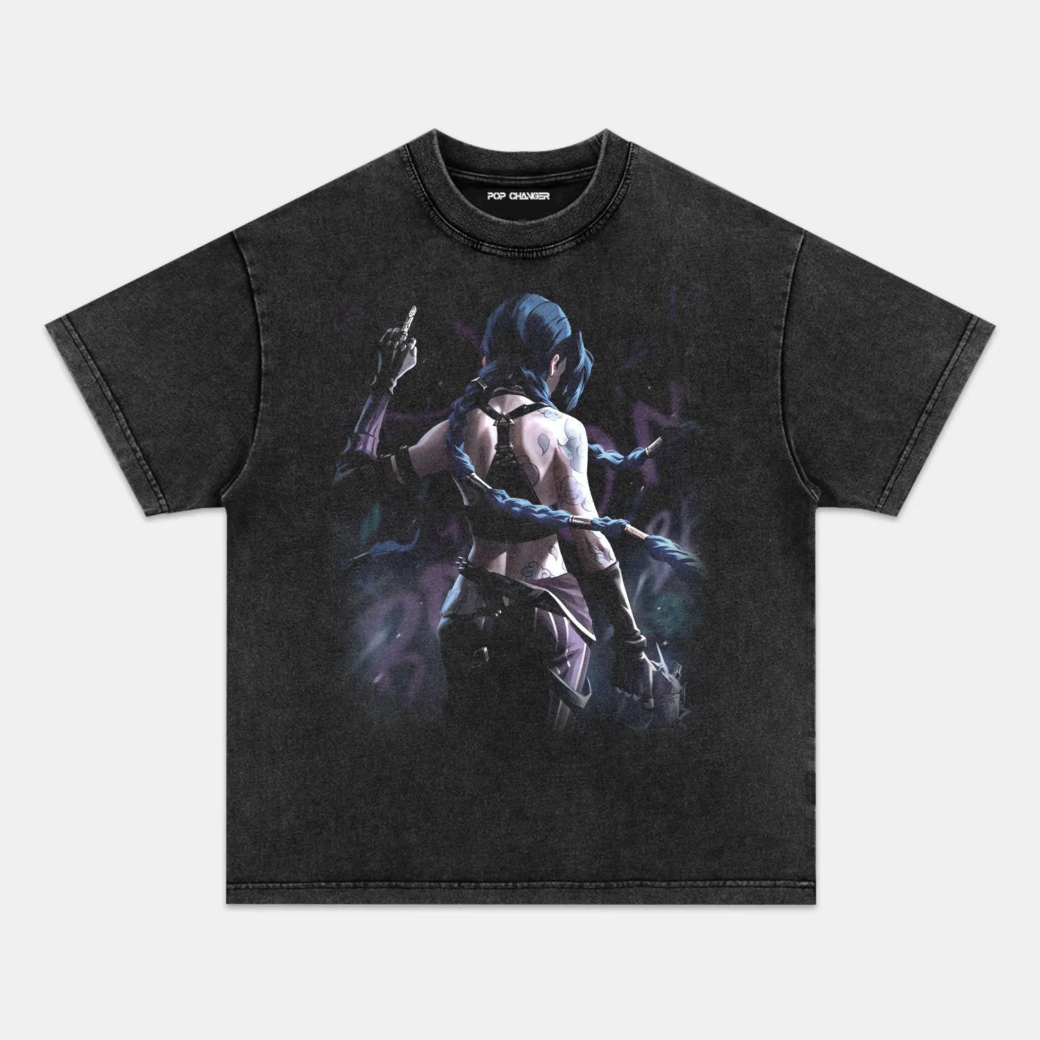 LEAGUE OF LEGENDS & JINX TEE - POPCHANGER