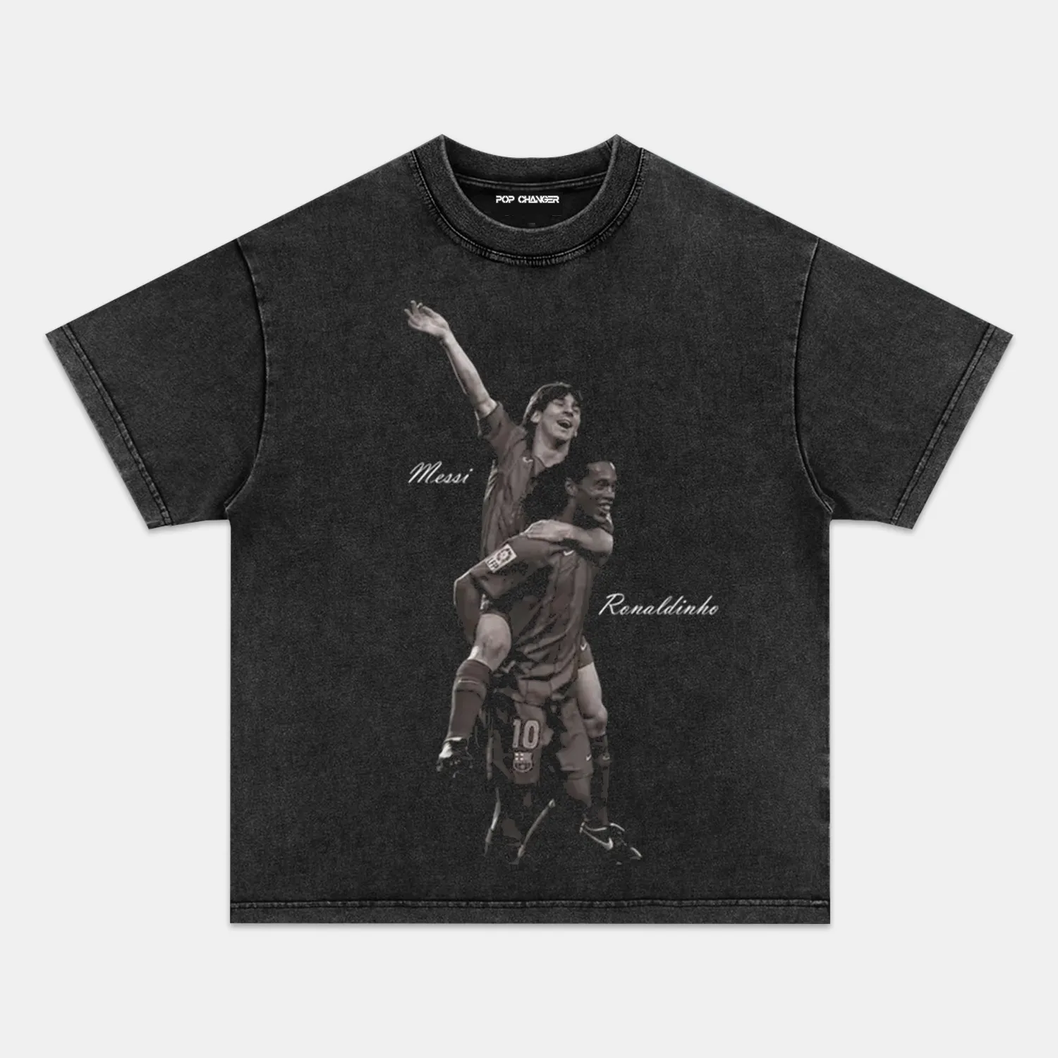 LIONEL MESSI AND RONALDINHO TEE 1.0 - POPCHANGER