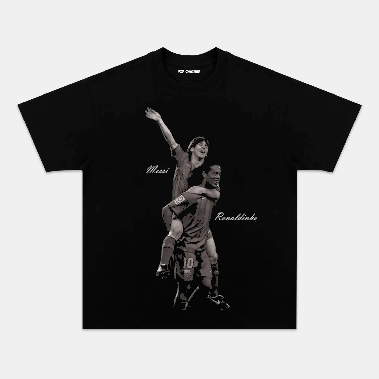 LIONEL MESSI AND RONALDINHO TEE 1.0 - POPCHANGER