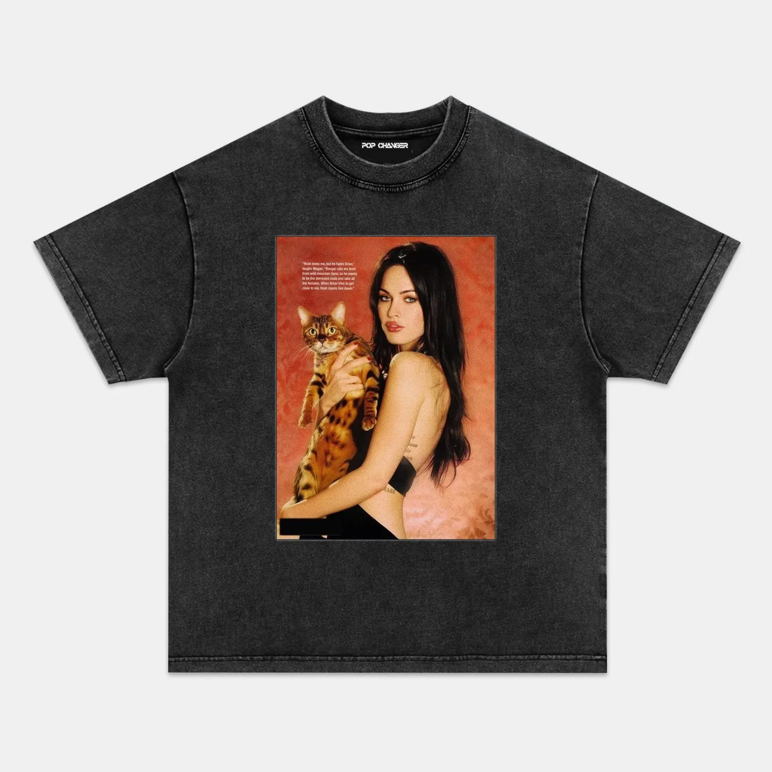 MEGAN FOX & CAT TEE - POPCHANGER