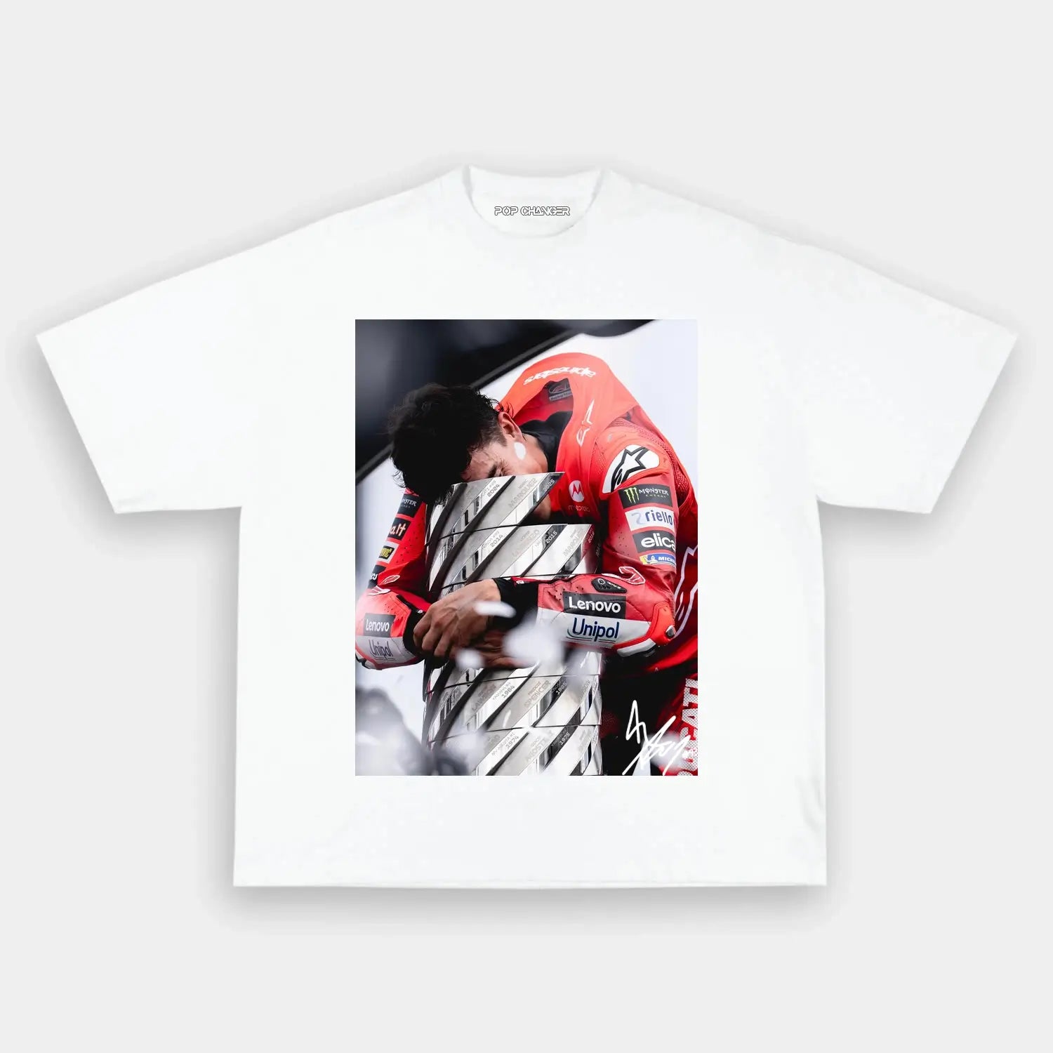 Marc Marquez With Champion Tee - POPCHANGER