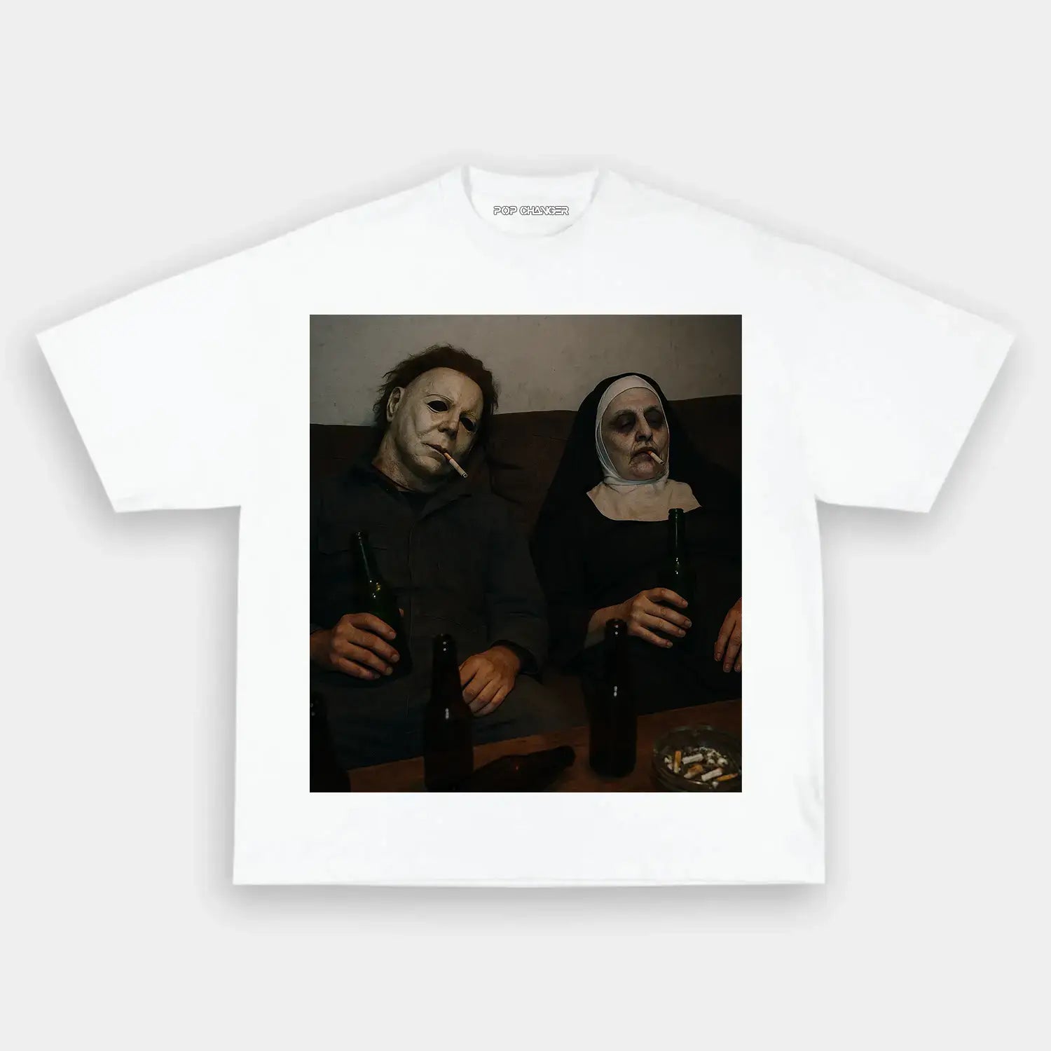 Michael Myers & Nun T-SHIRT - POPCHANGER